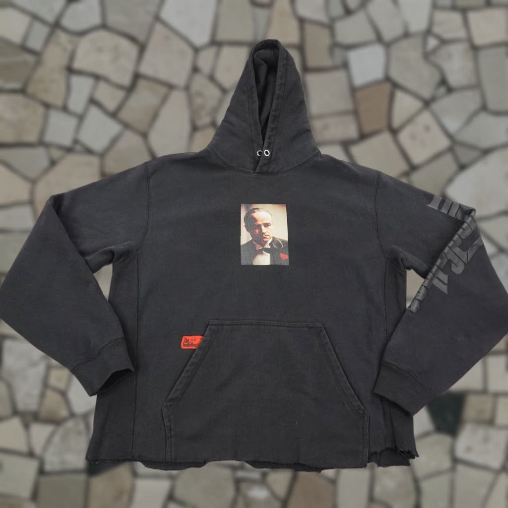 Palace The Godfather Hoodie Mens Large Black Graphic Print Hooded Pockets Sweatshirt Vito Corleone Movie Size US L / EU 52-54 / 3 - 1 Thumbnail