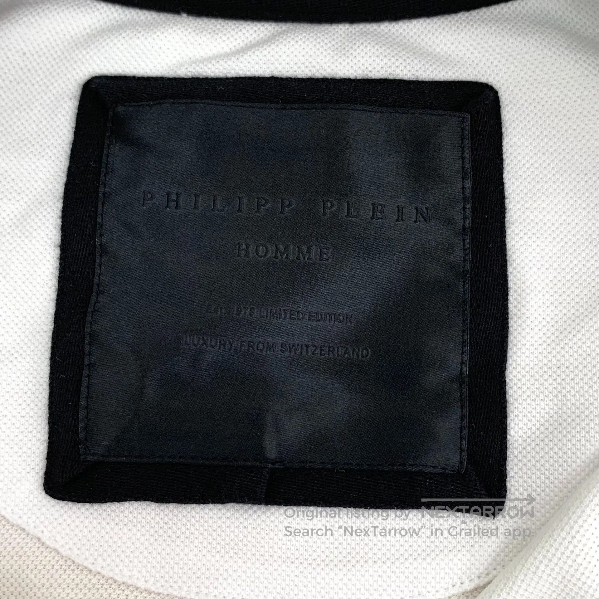 Philipp Plein Philipp Plein White Skull Printed Cotton Collar Single Bre Size US L / EU 52-54 / 3 - 6 Thumbnail