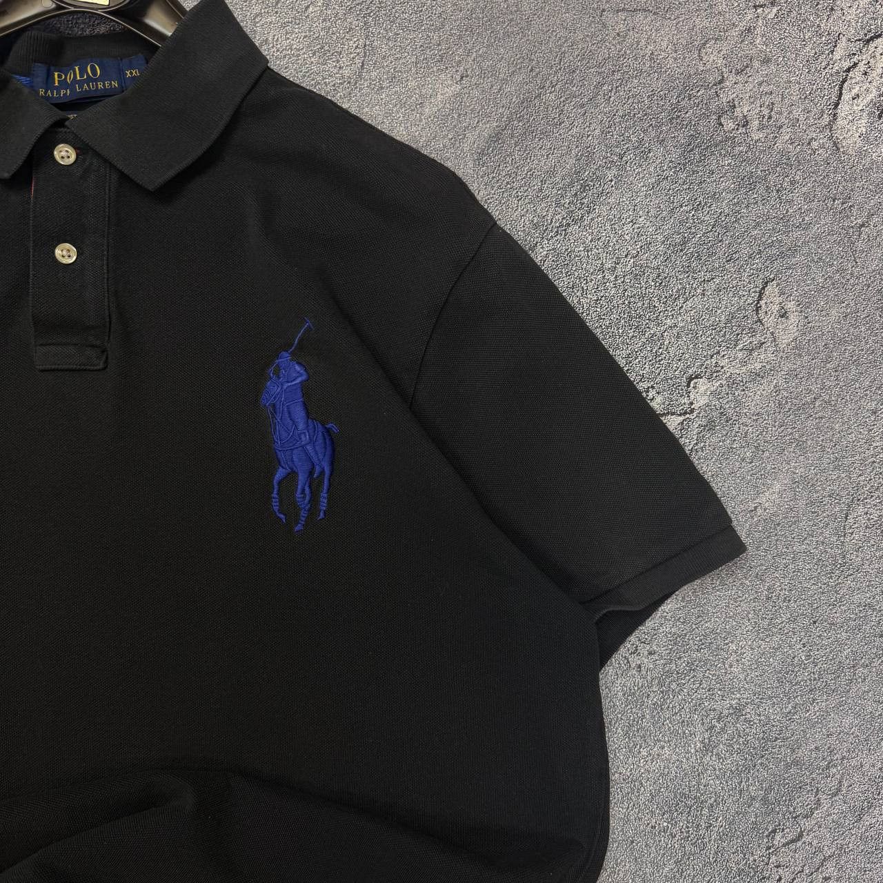 Polo Ralph Lauren Polo Ralph Lauren Big Pony Black Polo Size US XXL / EU 58 / 5 - 3 Thumbnail