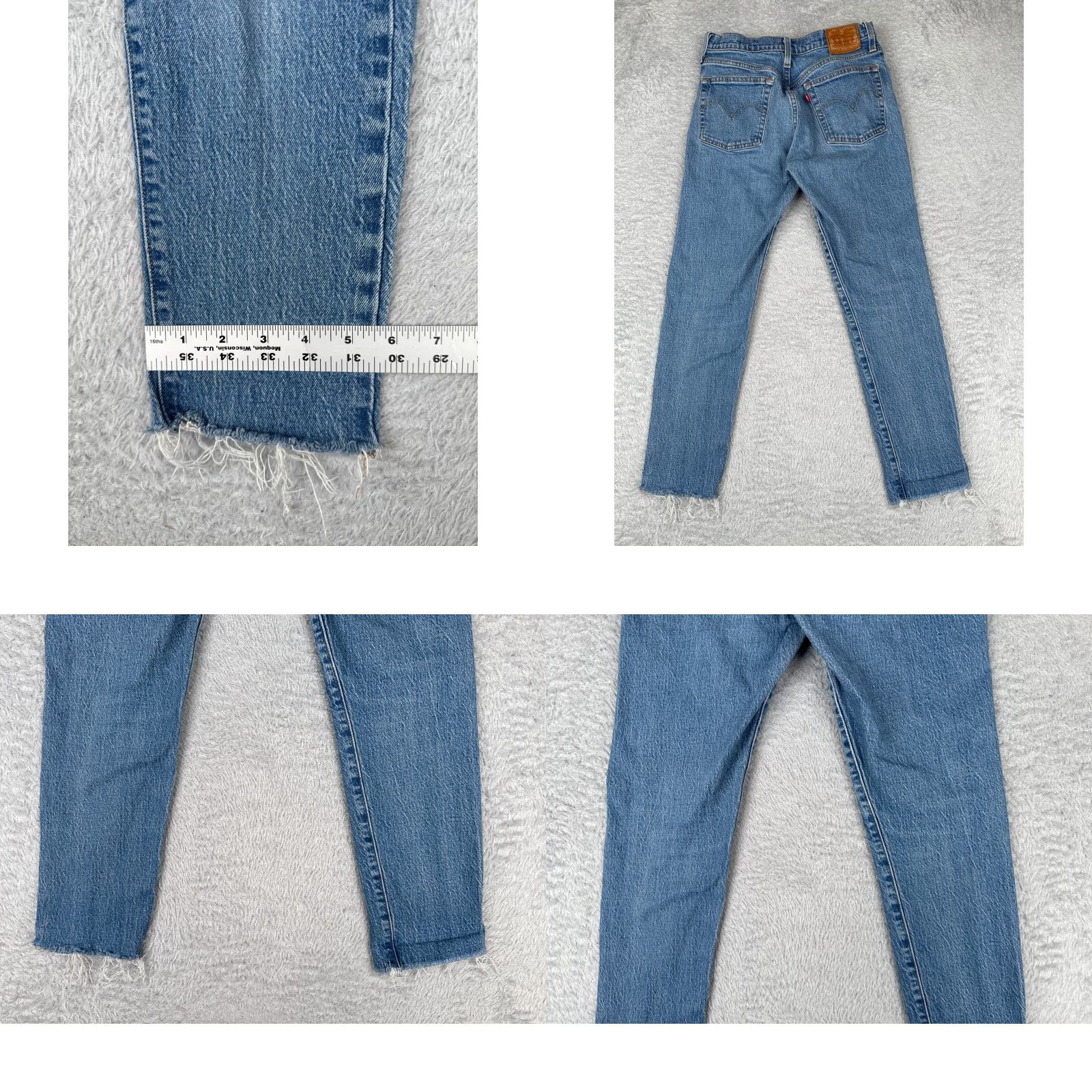 Levi's VINTAGE? No — Levis Jeans 501 XX Slim Denim Blue 27x25 Jeans Size 27" / US 4 / IT 40 - 10 Thumbnail