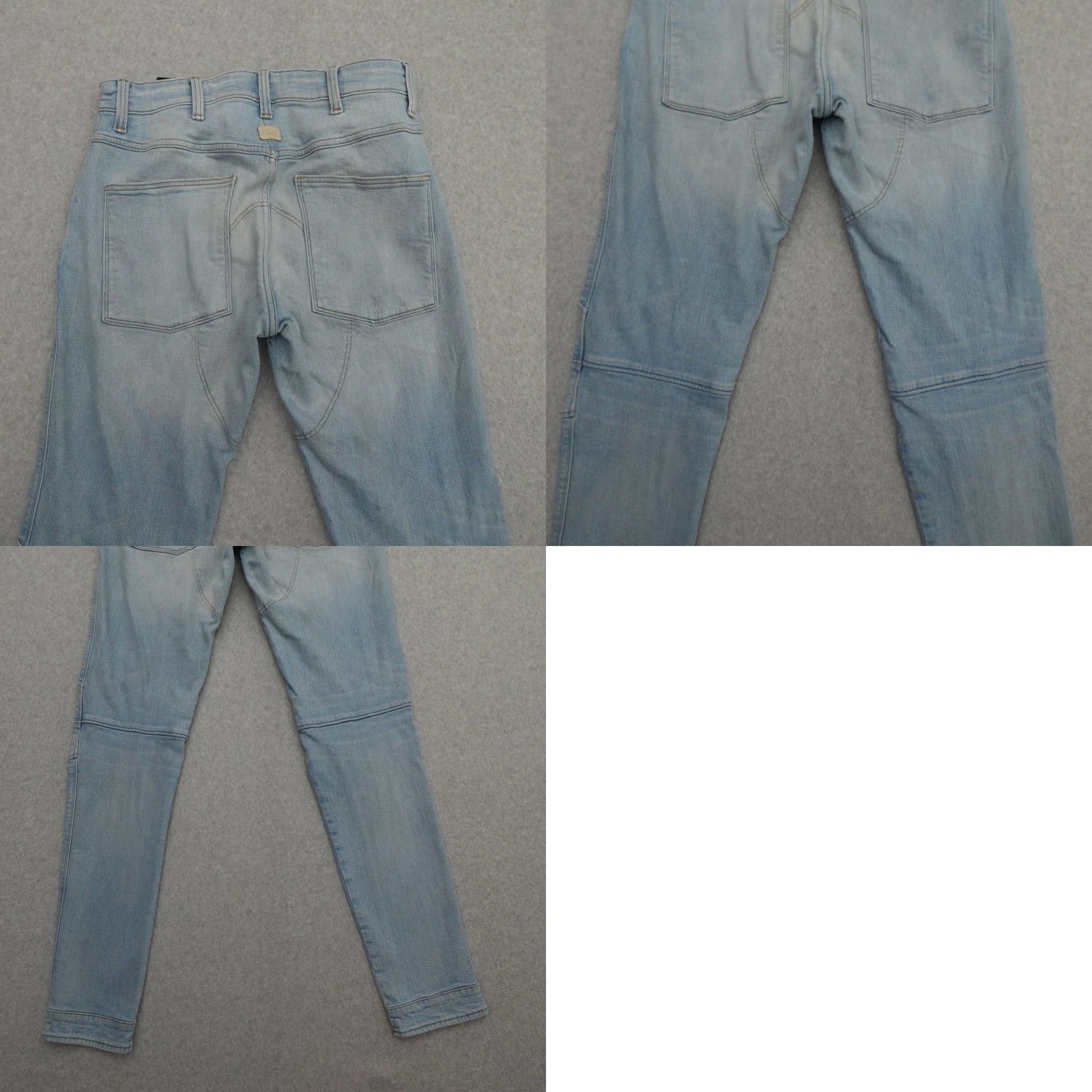 G-Star G-Star Jeans Slim 3D Distressed Light Wash Blue Mens 29 (29X33) Button Fly XS? Size US 29 - 10 Thumbnail