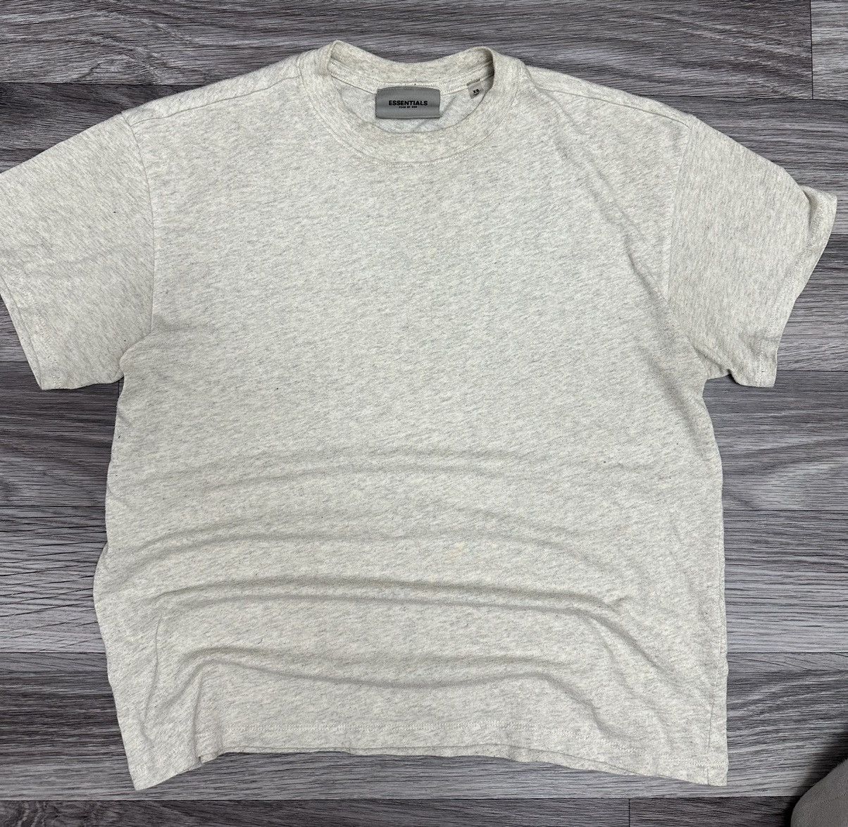 Essentials Essentials Fear Of God Beige Reflective logo Oversize Tee Size US S / EU 44-46 / 1 - 1 Thumbnail