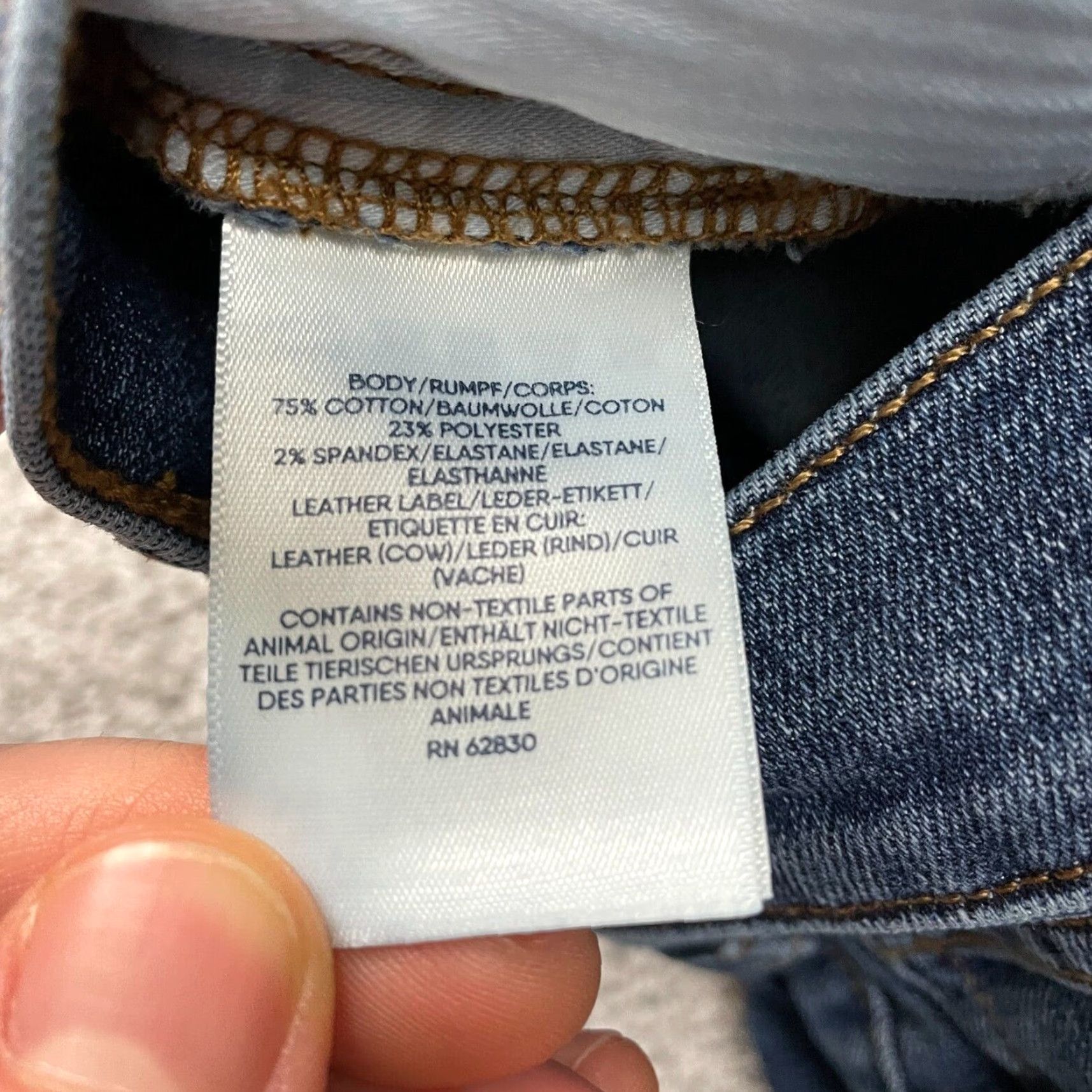 Lands' End Lands' End Denim Jeans Womens 10 Blue Straight Leg High Rise 31x25 Jeans Womens Regular 5-Pocket Design Size 32" / US 10 / IT 46 - 6 Thumbnail
