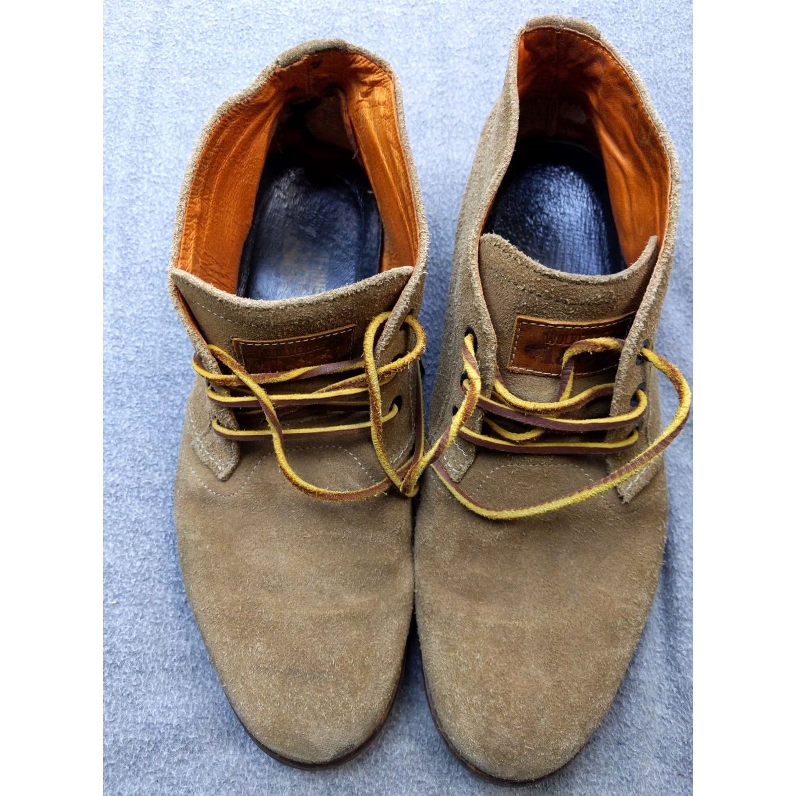 Vintage Wolverine 1883 Chukka Boots Mens 10.5 Brown Suede Crepe Sole Casual Shoes Size US 11 / EU 44 - 2 Thumbnail
