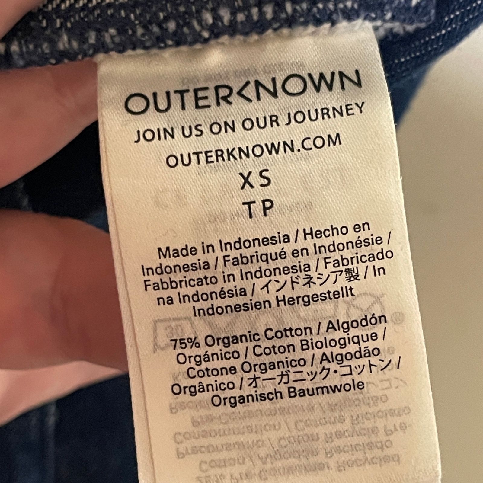 Outerknown OUTERKNOWN Indigo Blue Denim Jumpsuit Womens XS Size 24" / US 00 / IT 34 - 6 Thumbnail