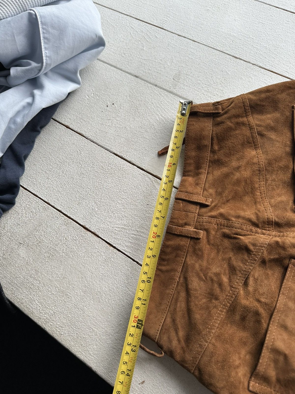 Leather 🚨Vintage leather pants motorcycles BROWN LUXURY Y2K Size 26" / US 2 / IT 38 - 14 Thumbnail