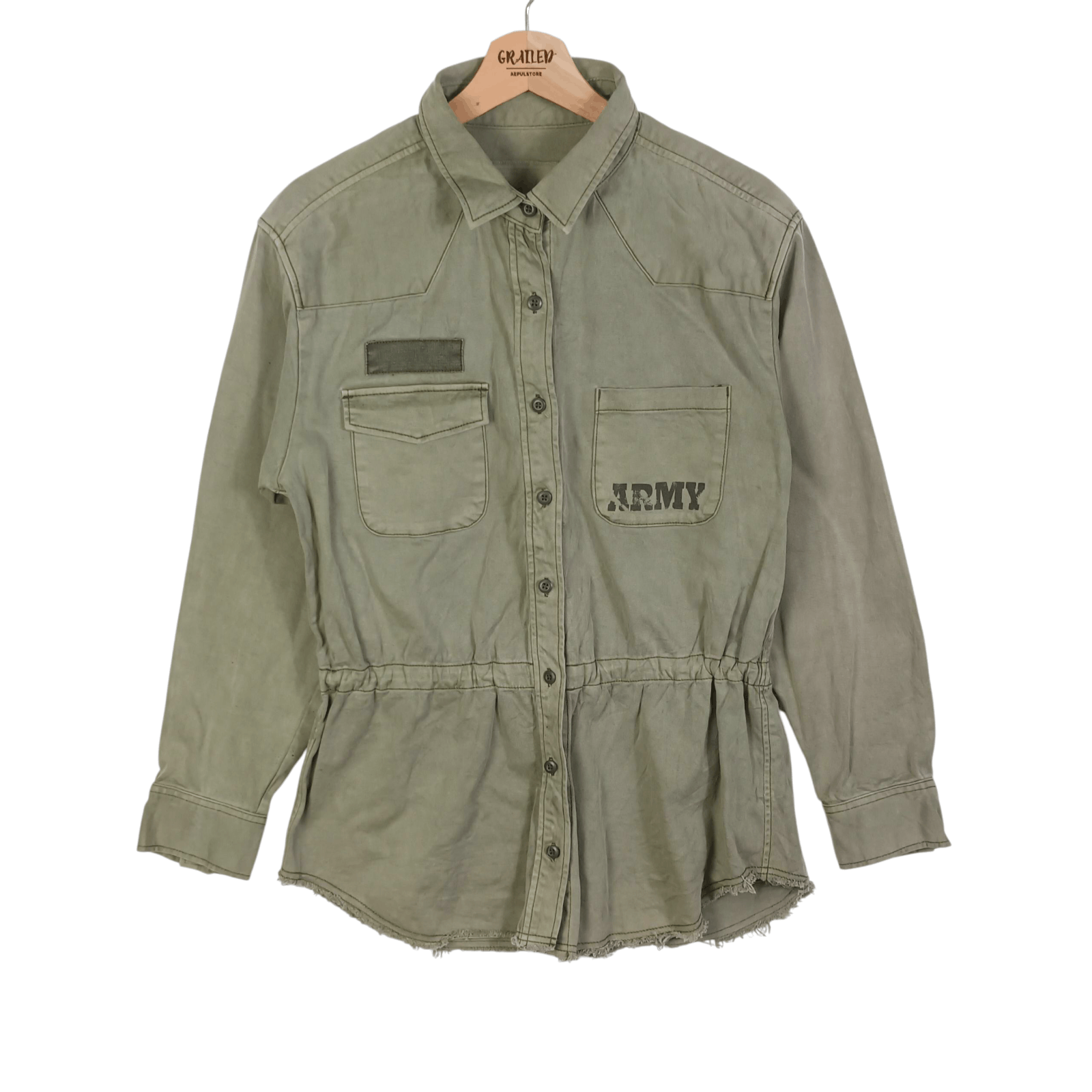 Nicole Club Nicole Club 179/WG ARMY Military Utility Jacket Size M / US 6-8 / IT 42-44 - 2 Thumbnail