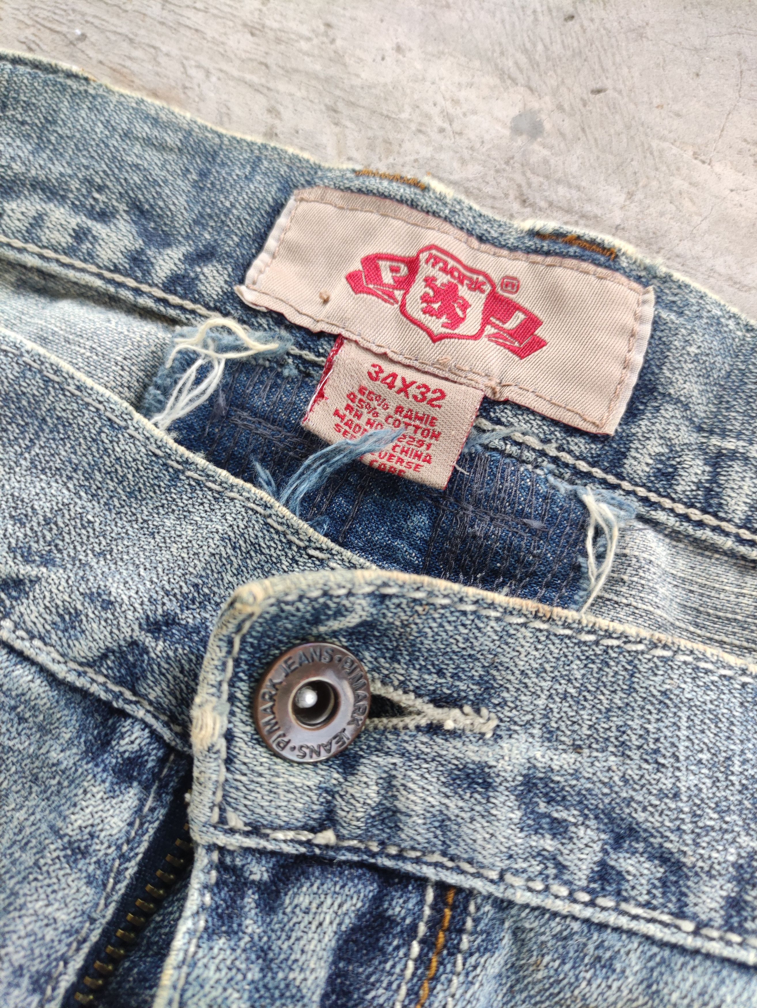 Japanese Brand Vintage Japanese Baggy Jean Distressed Faded Denim Size US 36 / EU 52 - 5 Thumbnail