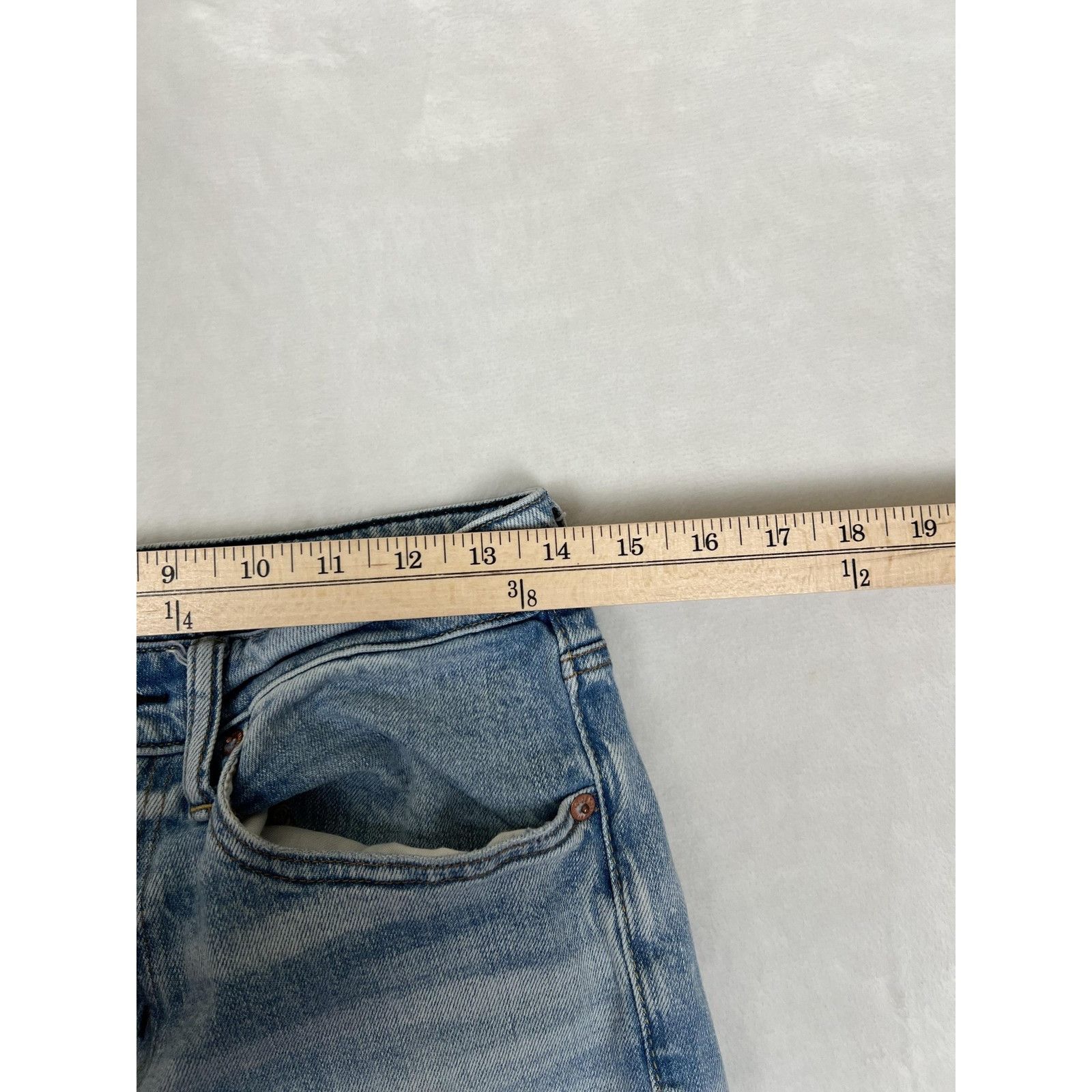 American Eagle Outfitters American Eagle Jeans Mens 28x30 Blue Skinny Light Wash Real Size US 28 / EU 44 - 4 Thumbnail