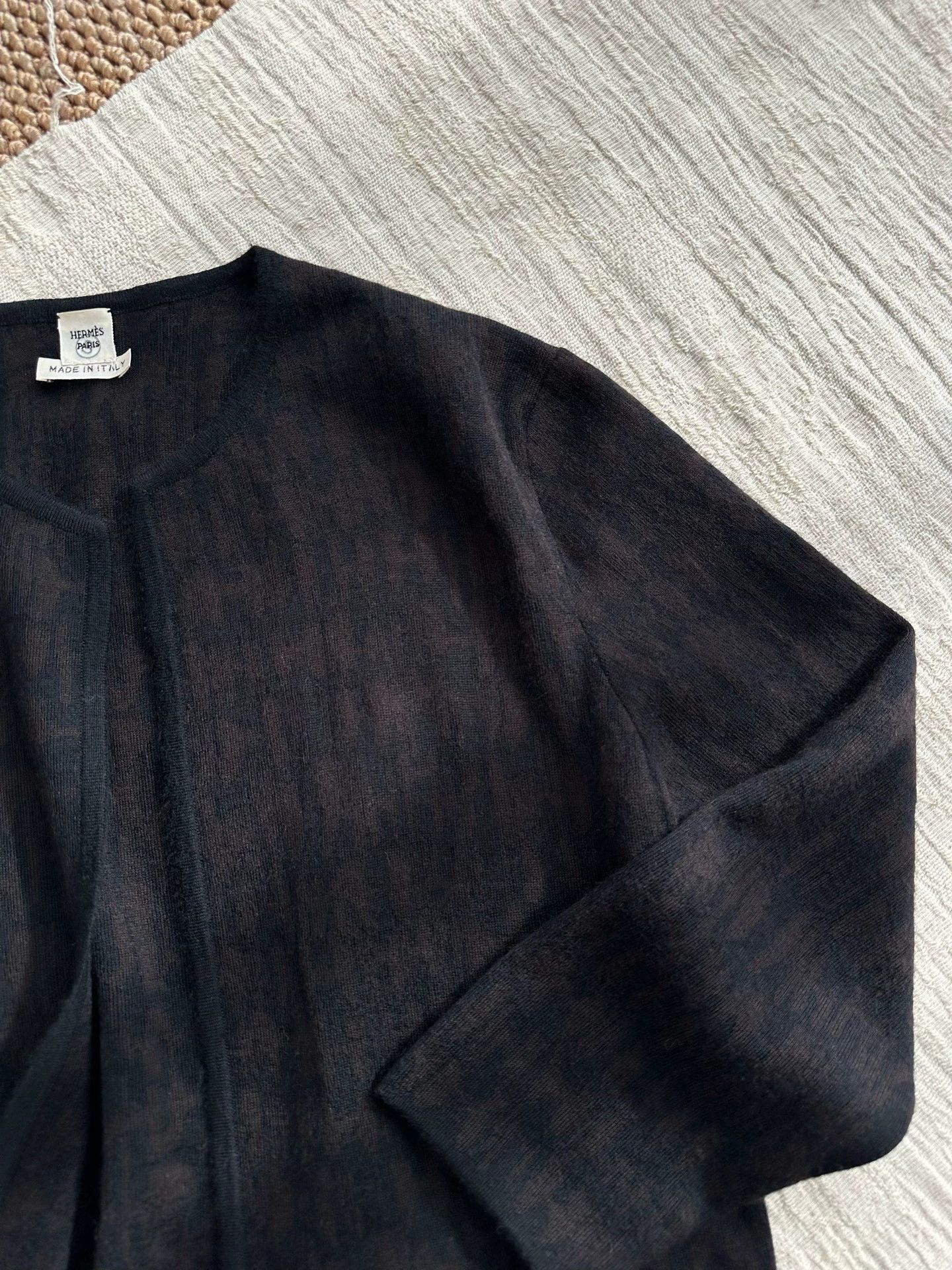 Hermes HERMES JPG cashmere cardigan women's dk brown Size S / US 4 / IT 40 - 5 Thumbnail