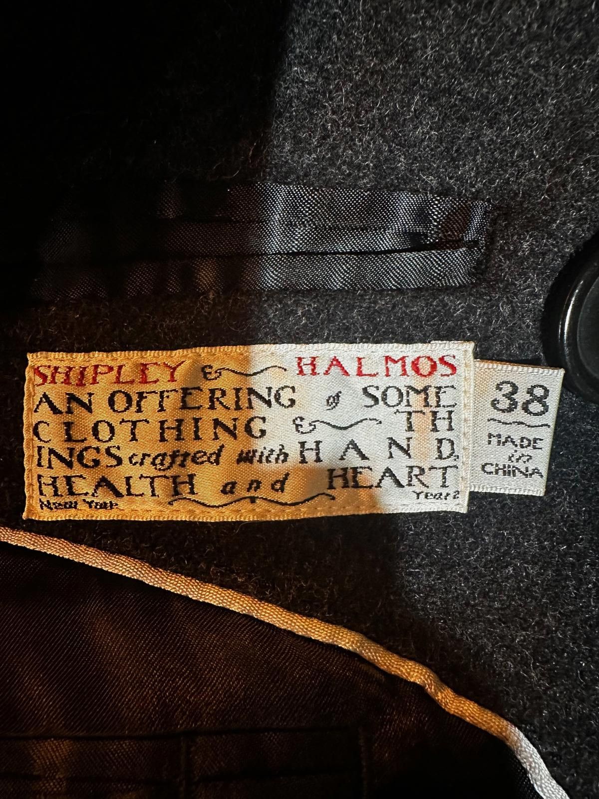 Shipley & Halmos Shipley & Halmos Men’s Wool Peacoat Gray Size 38 Size US S / EU 44-46 / 1 - 4 Thumbnail