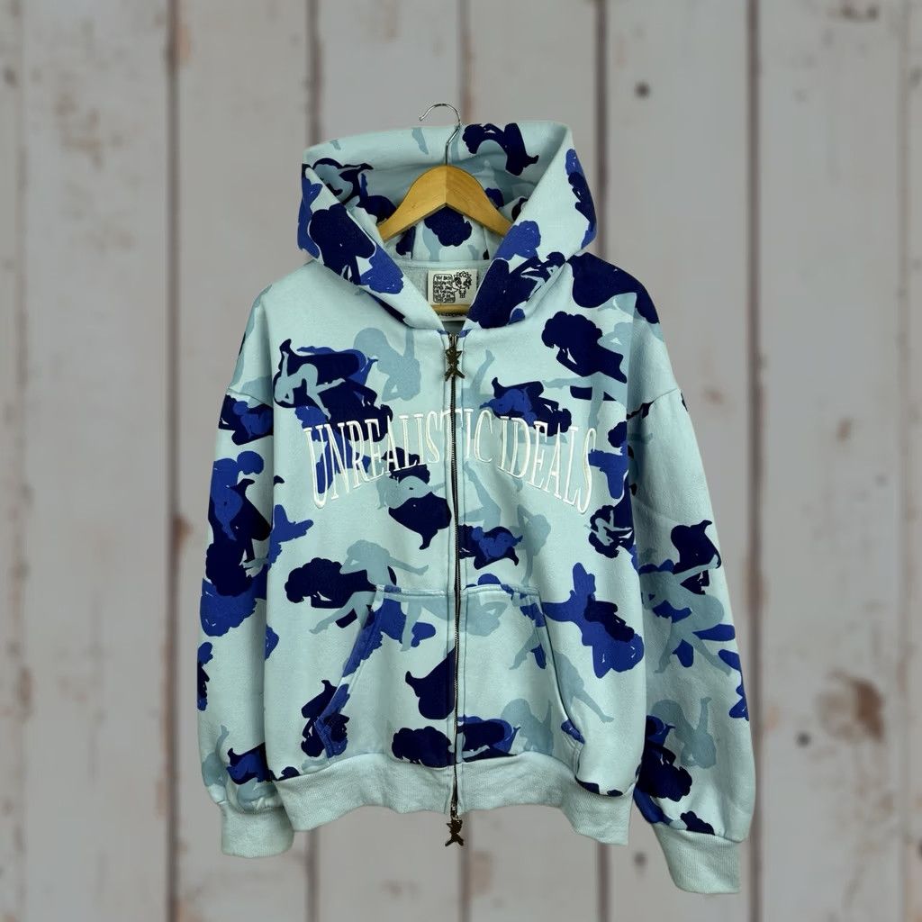 Named Collective Named Collective Y2K Sexy Girl Camo Baggy Zip Up Hoodie M/L Size US M / EU 48-50 / 2 - 1 Thumbnail