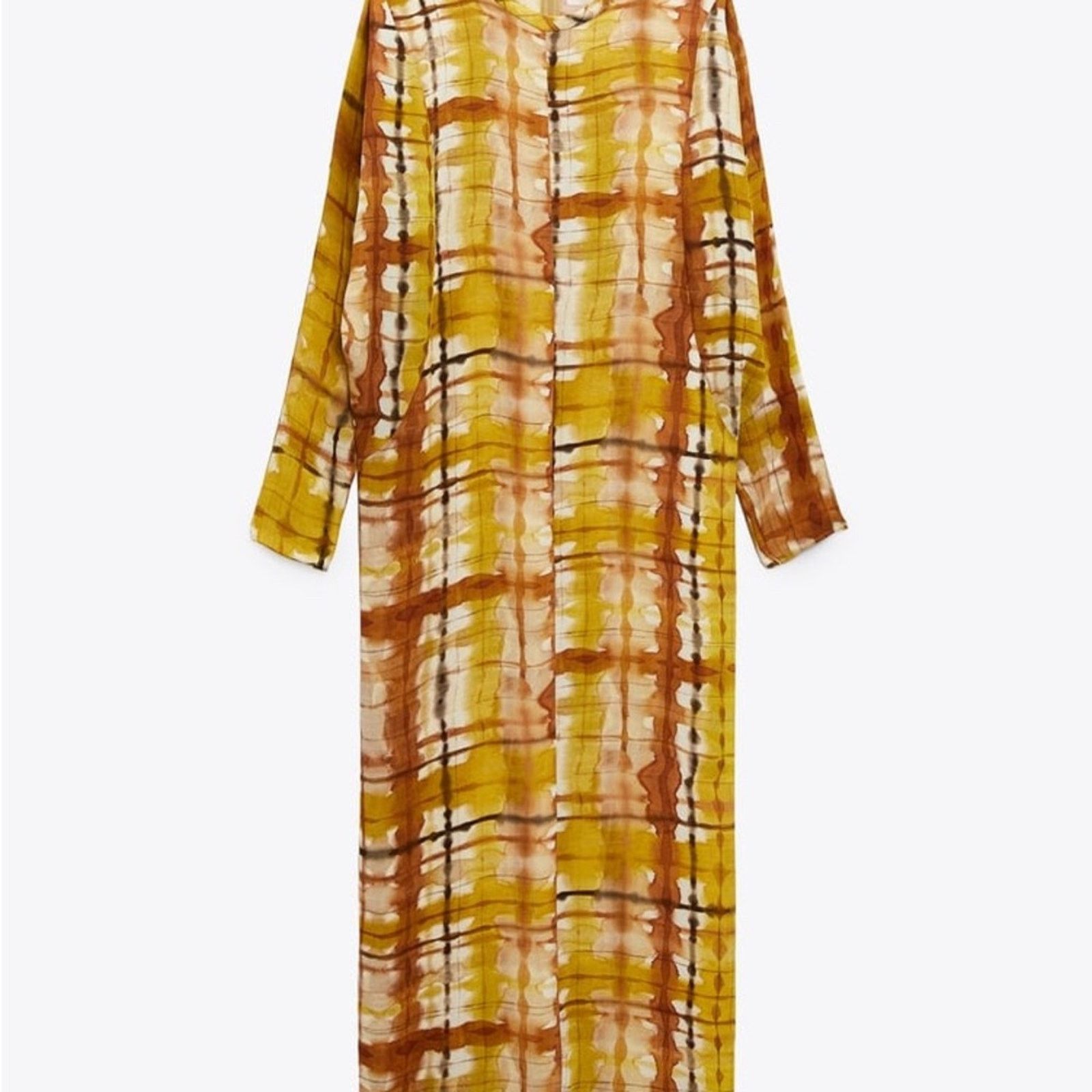 Zara ZARA PRINTED MIDI DRESS MULTICOLORED Size L / US 10 / IT 46 - 7 Thumbnail