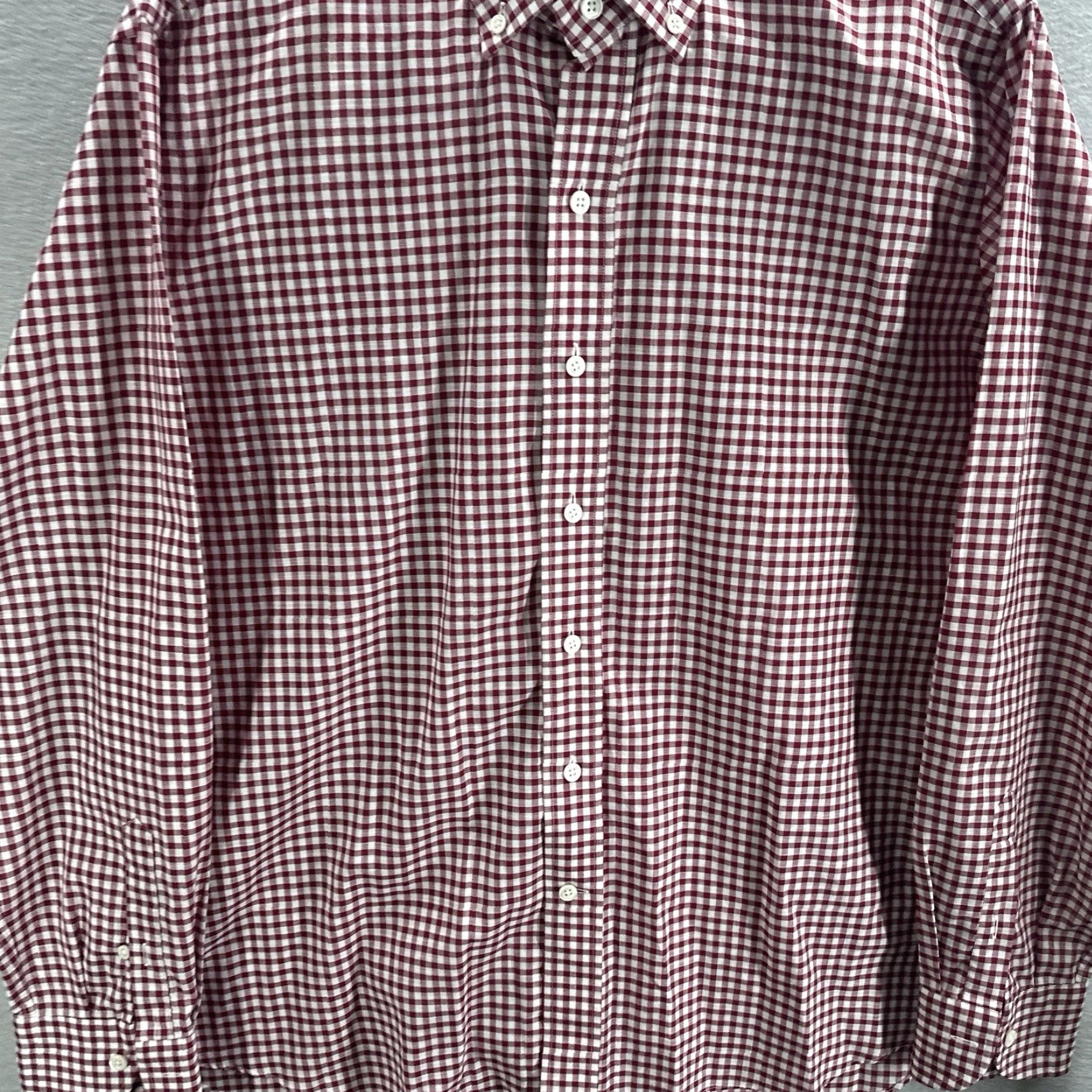 Vintage Ledbury Shirt Mens 17 43 Gingham Casual Preppy Cotton Button Front Picnic Preppy Shirt Mens Red Cotton Button-Up Long Sleeve Collared Button-Down Size US XL / EU 56 / 4 - 5 Thumbnail