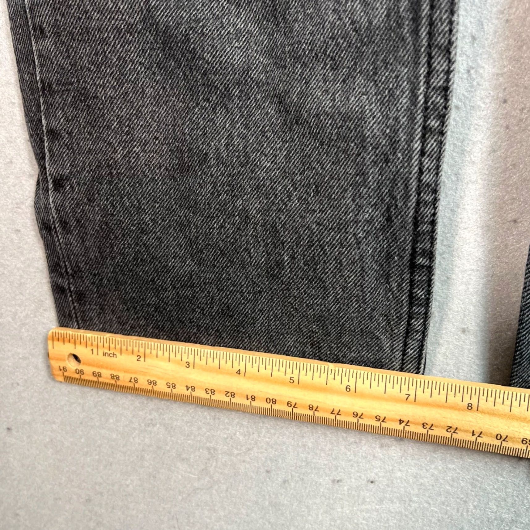 Zara VINTAGE Zara High-Waisted Black Straight-Leg Jeans Women Adult 4 Raw Hem Size 27" / US 4 / IT 40 - 7 Thumbnail