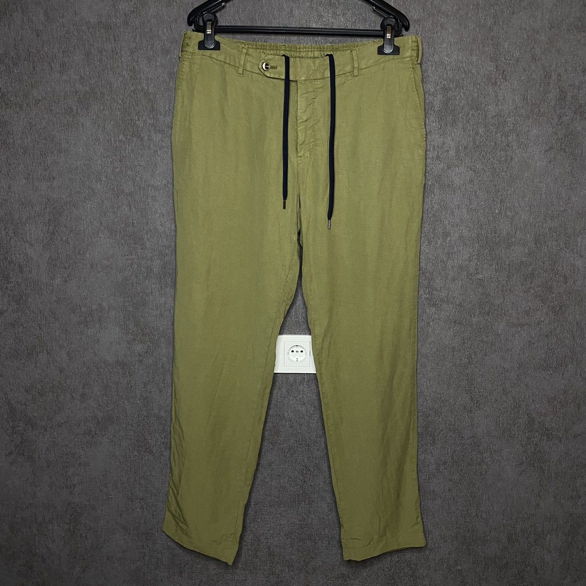 PT Torino PT Torino Slim-fit cotton and linen pants Size US 32 / EU 48 - 1 Thumbnail