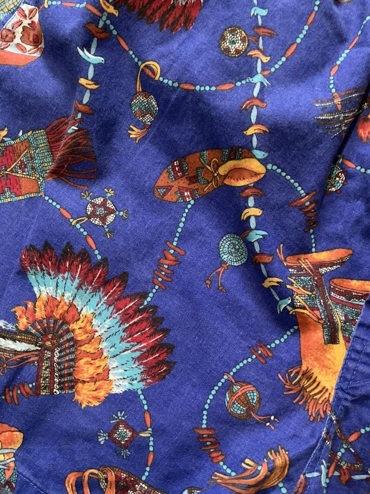 Vintage Vintage Pizzazz Southwestern Native American Chief Shorts Size US 38 / EU 54 - 7 Thumbnail
