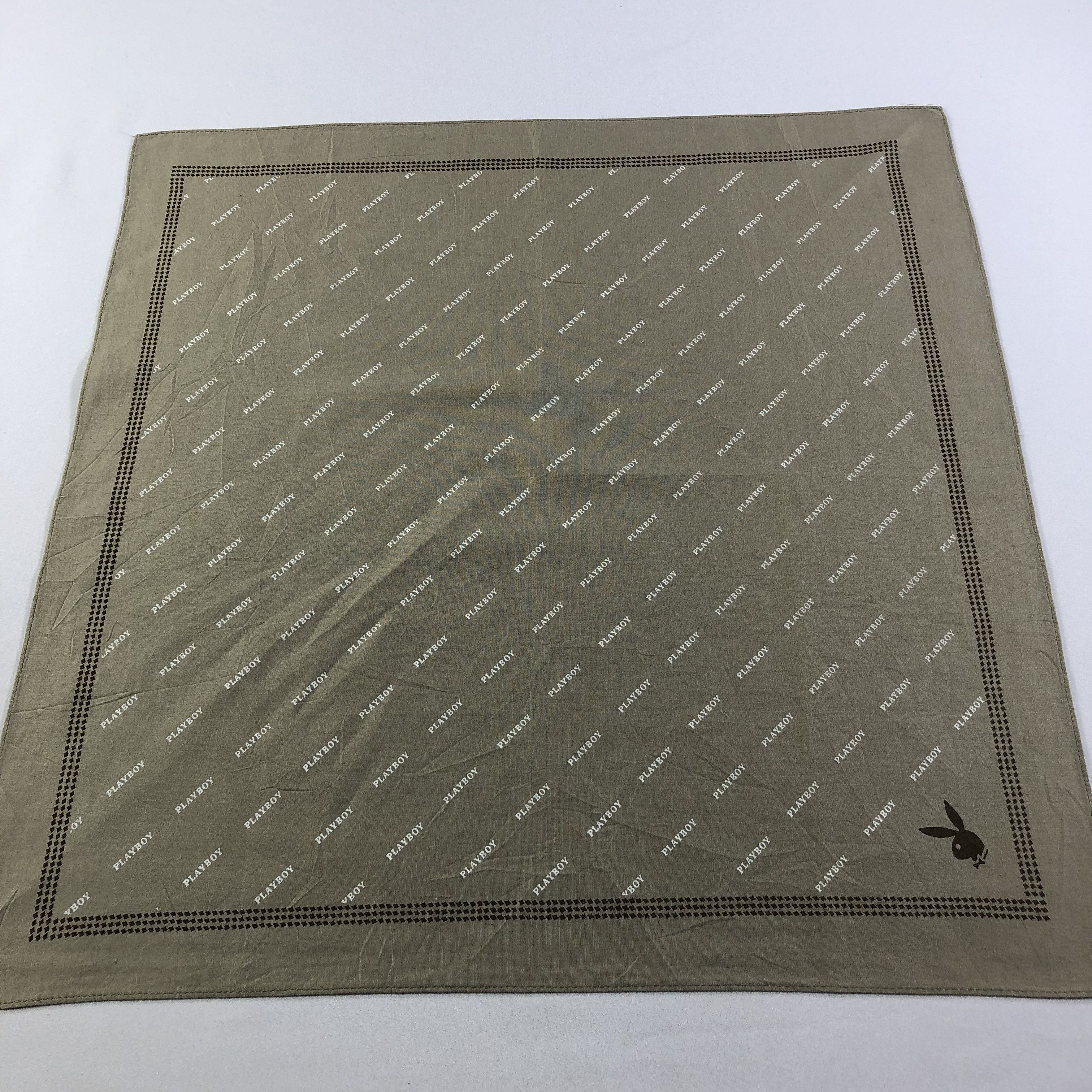 Playboy × Vintage Playboy Handkerchief Neckerchief Bandana H1741 Size ONE SIZE - 1 Thumbnail