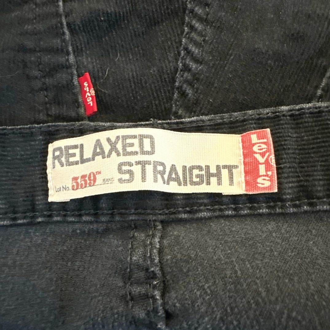 Levi's Levi’s 559 Relaxed Straight Pants Jeans 38 Mens Black Corduroy L32 Men Regular Inseam 32 Chin o? Size US 38 / EU 54 - 7 Thumbnail