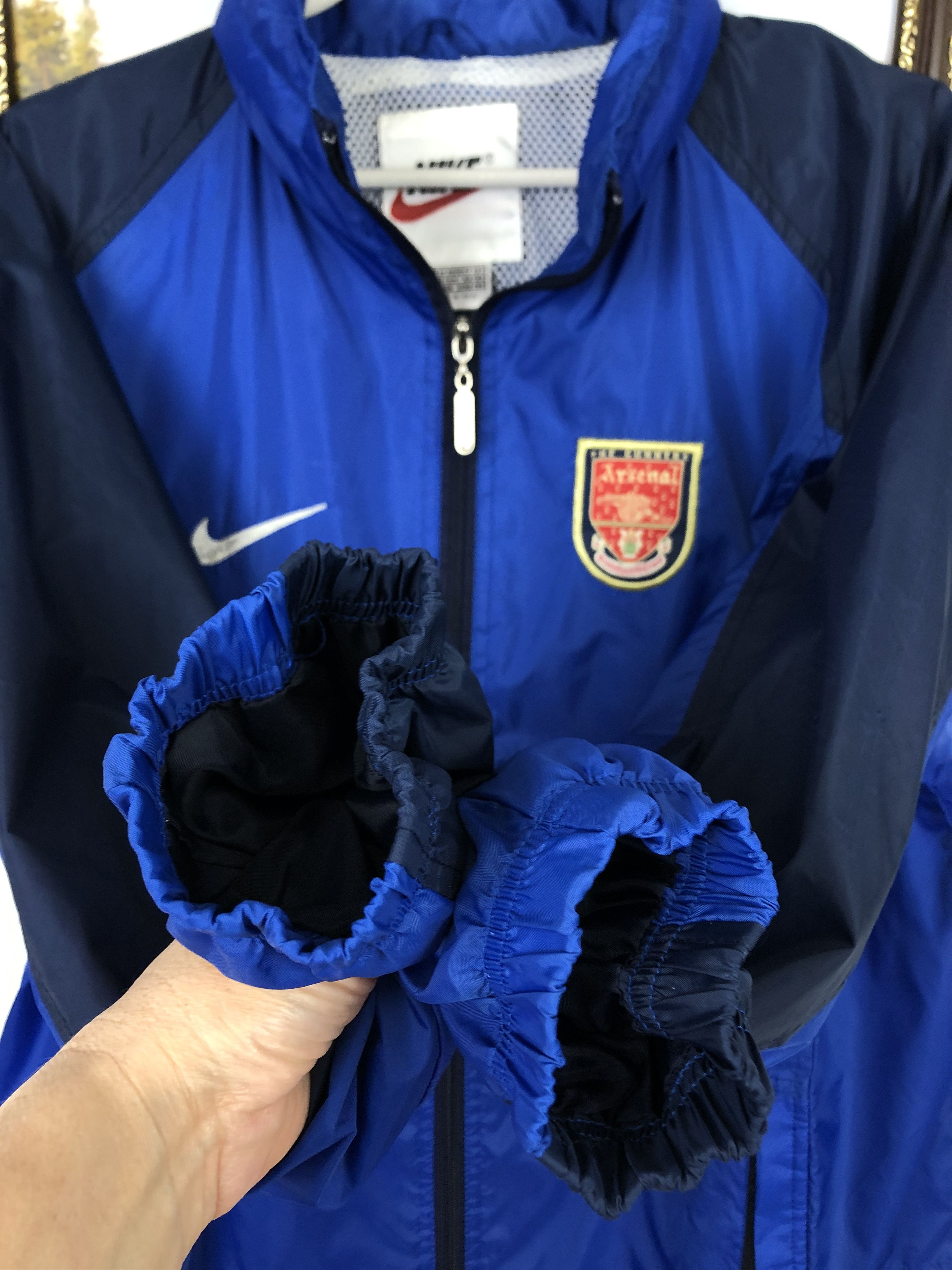 Nike Vintage 90's Nike Arsenal Football Jacket Soccer Track Top Size US M / EU 48-50 / 2 - 9 Thumbnail