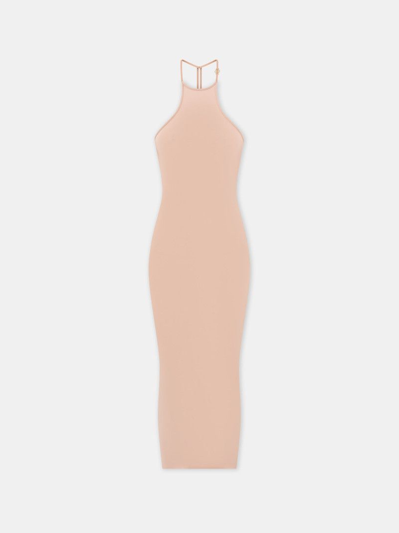 Amiri o1s1wg110526 Halter Midi Dress in Pink Size XL / US 12-14 / IT 48-50 - 1 Thumbnail