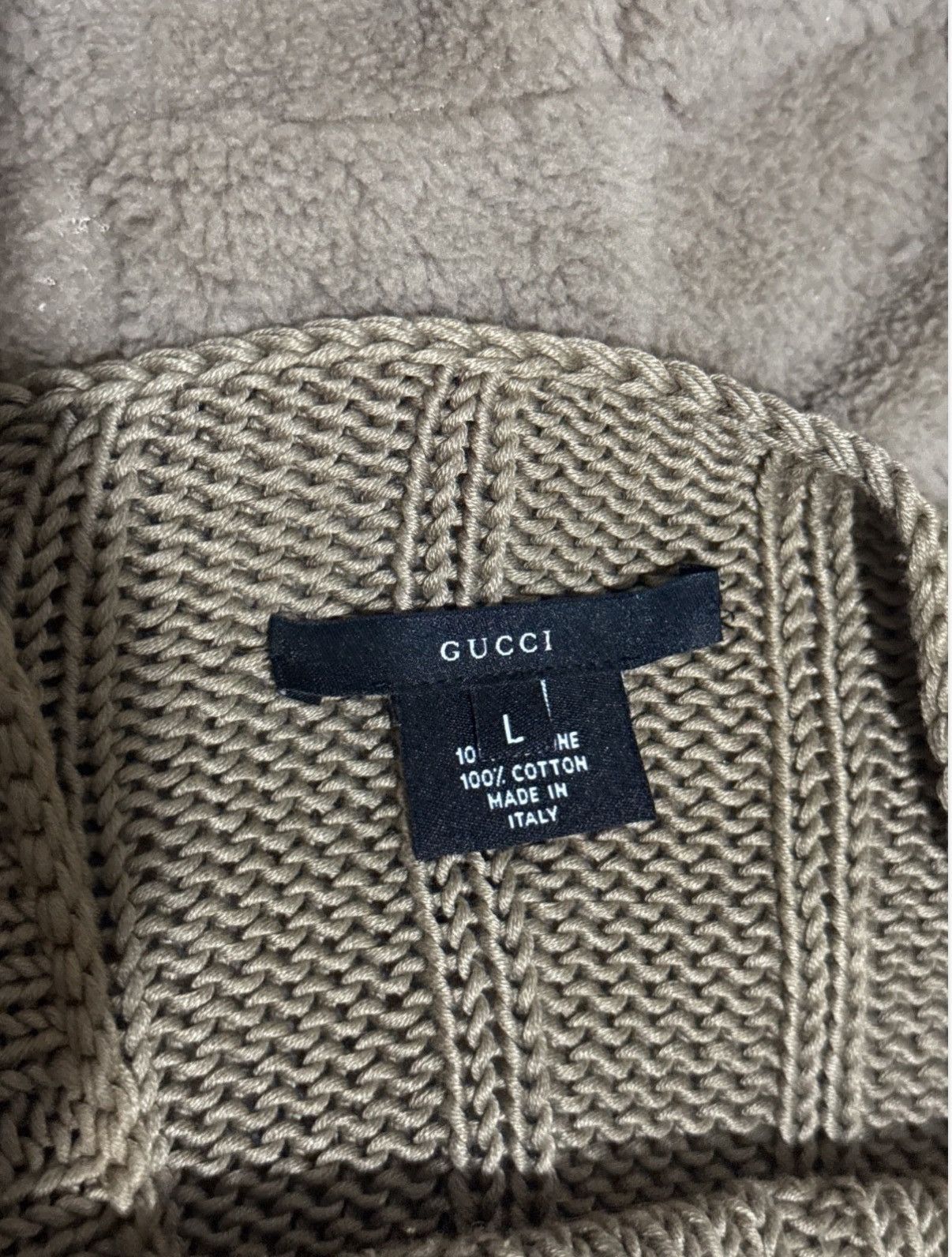 Gucci Archival Gucci Tom Ford 90s Ribbed Knit Heavy Cotton Sweater Size US L / EU 52-54 / 3 - 4 Thumbnail