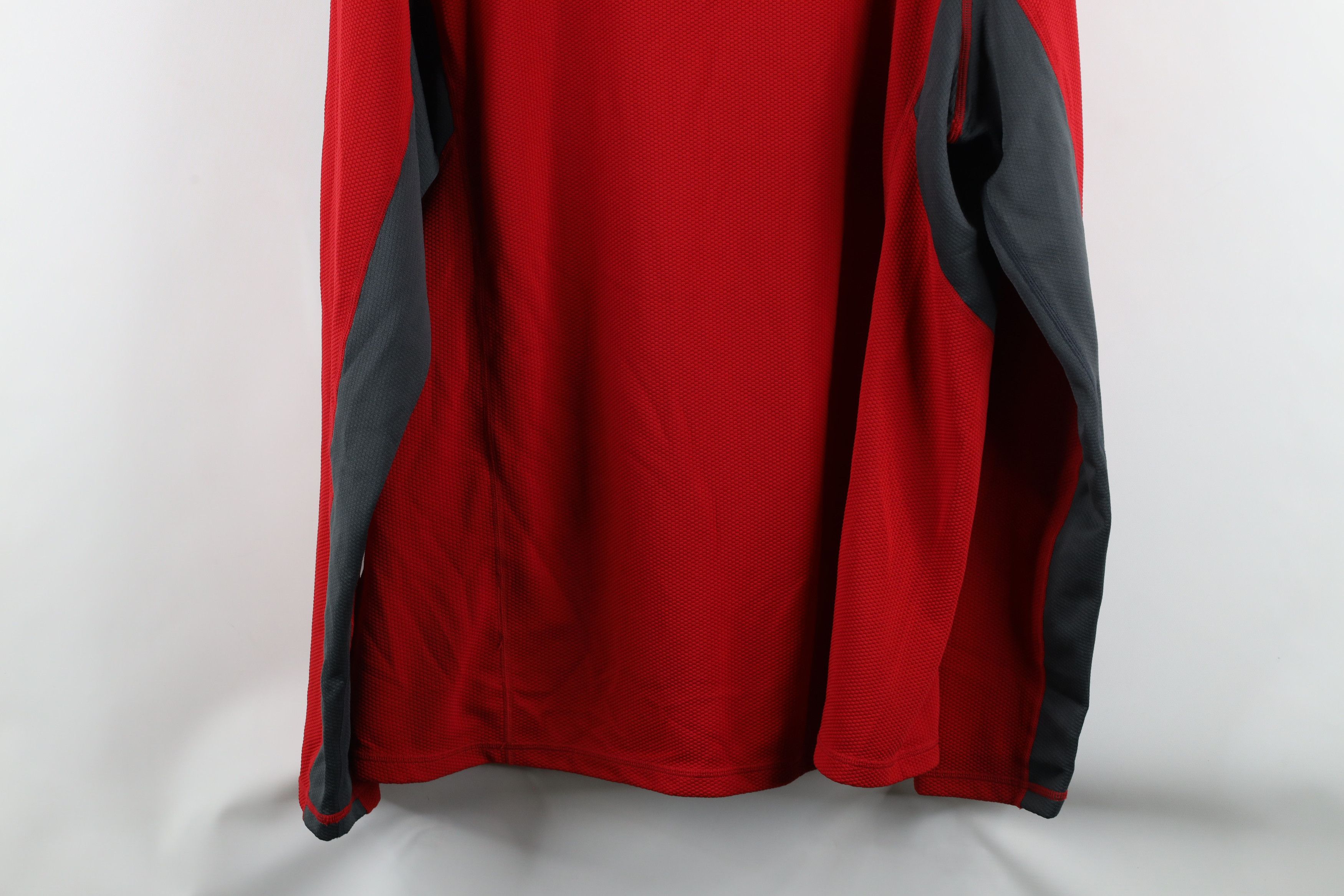 Nike × Vintage Vintage Nike ACG Swoosh Thermal Knit Half Zip Top Red Size US XL / EU 56 / 4 - 13 Thumbnail