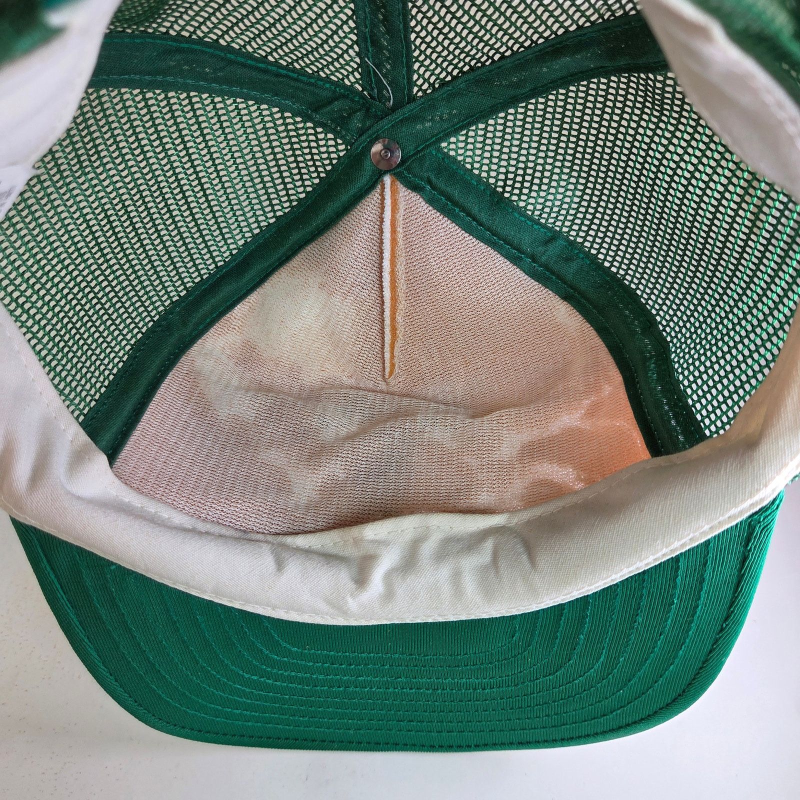 Other Vintage The Cricket Trucker Hat Rock Creek MN Green White Size ONE SIZE - 9 Thumbnail