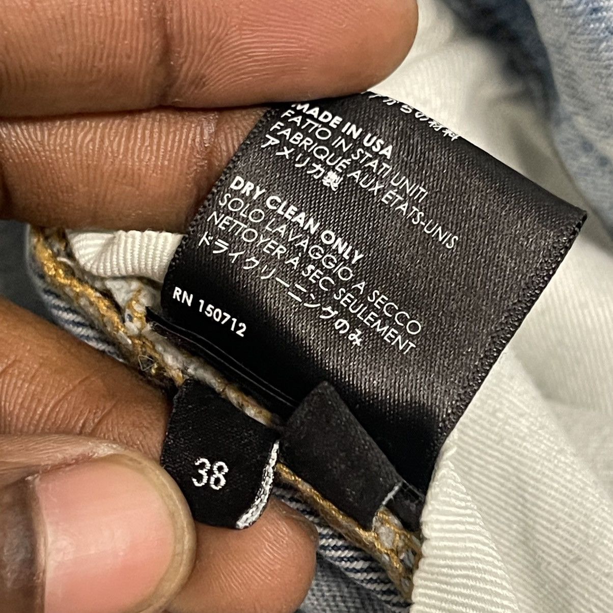 Amiri Amiri MX1 Black White Paisley Patch Jeans Light Indigo Size US 38 / EU 54 - 9 Thumbnail
