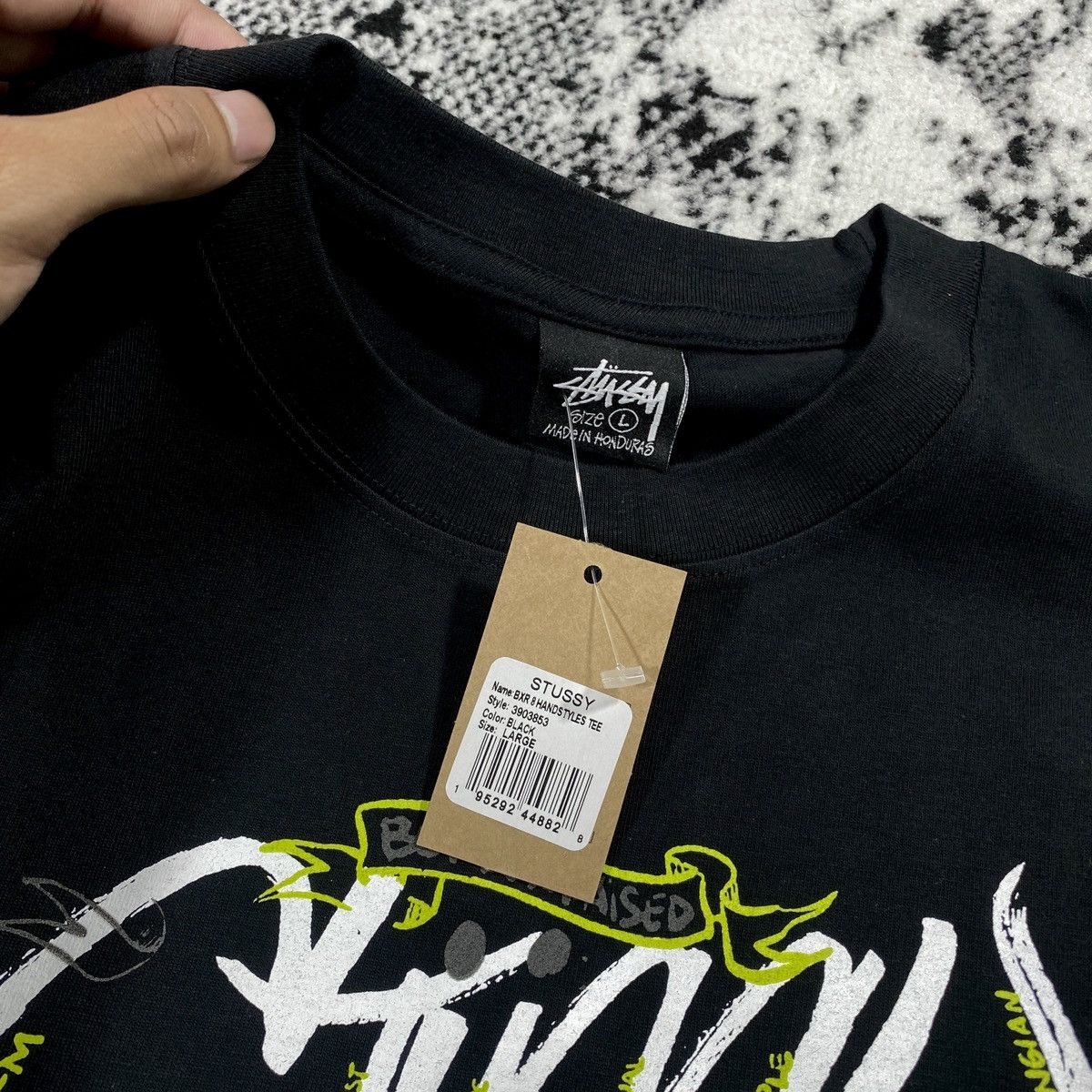 Stussy STUSSY BORN X RAISED 8 HANDSTYLES TEE IN BLACK Size US L / EU 52-54 / 3 - 5 Thumbnail