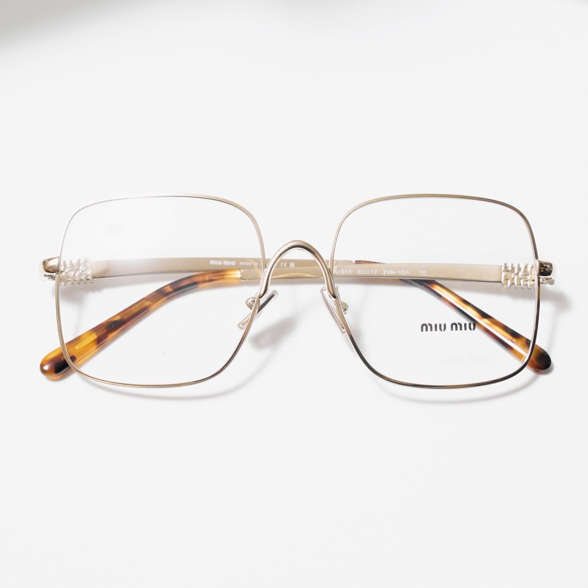 Miu Miu MIU MIU 0MU 51YV ZVN1O1 GLASSES Size ONE SIZE - 6 Thumbnail