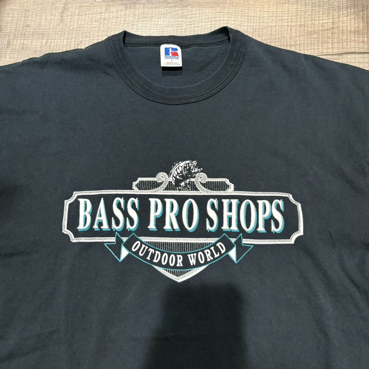 Russell Athletic Vintage bass pro shops tee Size US L / EU 52-54 / 3 - 2 Thumbnail