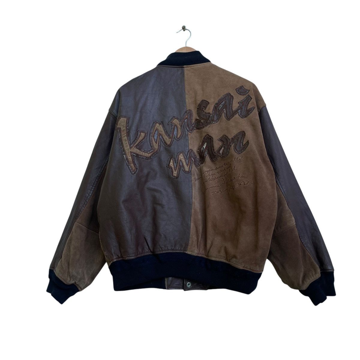 Kansai Yamamoto × Yohji Yamamoto 💥Vintage 90s KansaimanYutakanishimura Bomber Varsity Jacket Size US M / EU 48-50 / 2 - 2 Thumbnail