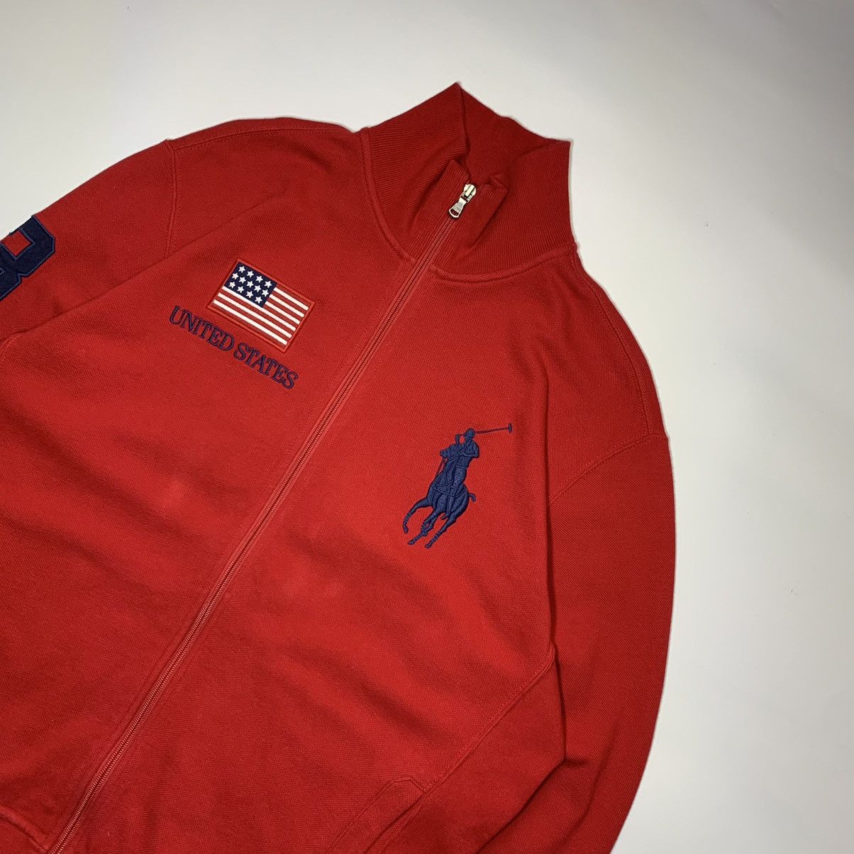 Other Vintage Polo Ralph Lauren Zip Hoodie USA #3 ChiefKeef Style Size US L / EU 52-54 / 3 - 4 Thumbnail
