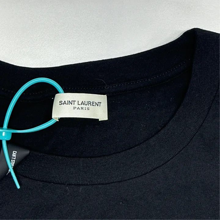 Saint Laurent Paris Saint Laurent Heart Logo Short Sleeve T-Shirt-2507 Size US L / EU 52-54 / 3 - 3 Thumbnail