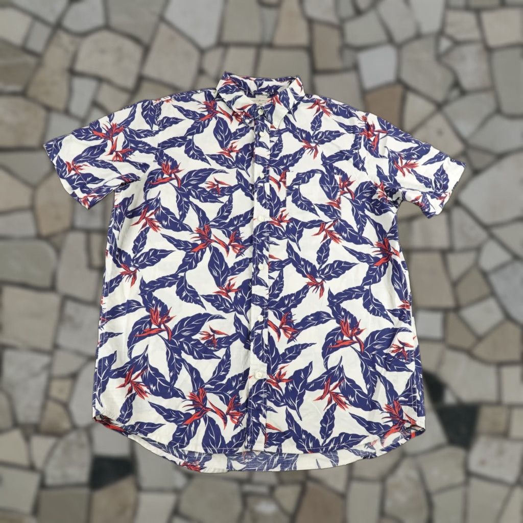 Ralph Lauren DENIM & SUPPLY Ralph Lauren Shirt Mens Large Blue Red Floral Hawaiian Aloha Size US L / EU 52-54 / 3 - 1 Thumbnail