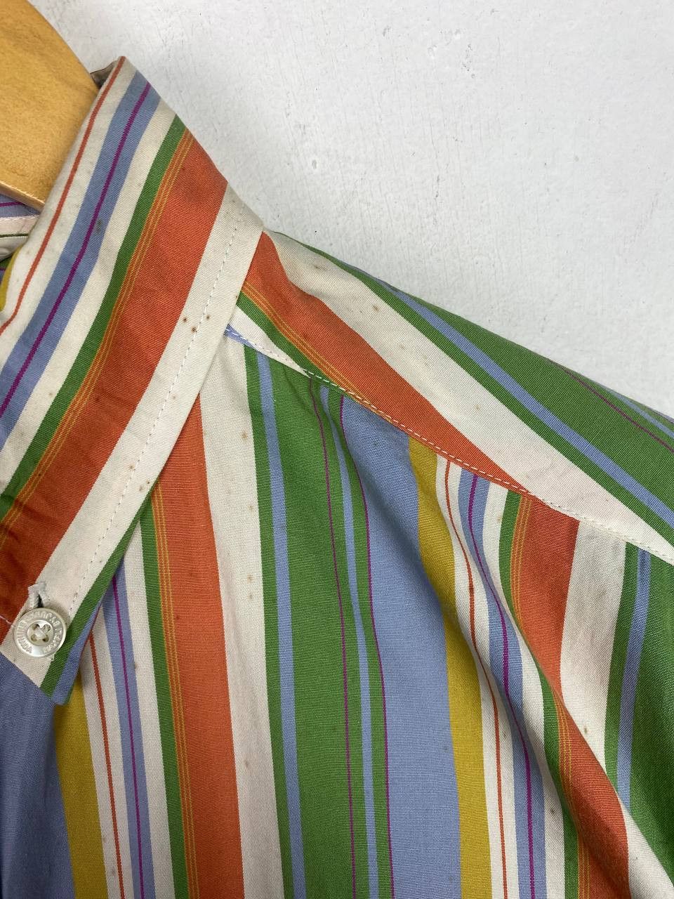 Junko Shimada vintage 90s maxfli by junko shimada striped shirt Size US L / EU 52-54 / 3 - 4 Thumbnail