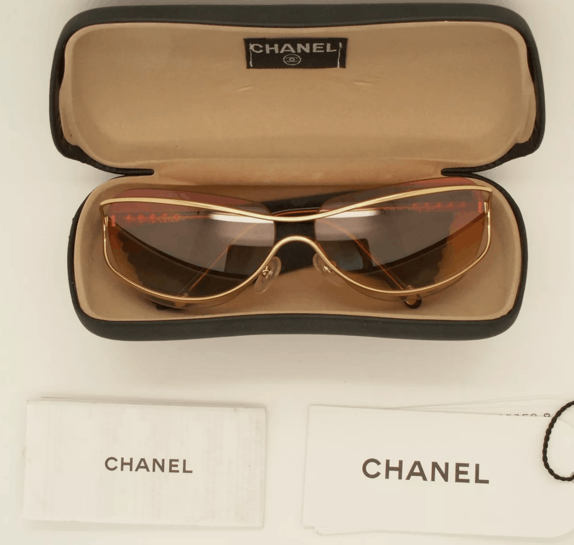 Chanel CHANEL SUNGLASSES 4027 CC Wrap Metal Vintage 4017 Iconic Size ONE SIZE - 1 Thumbnail