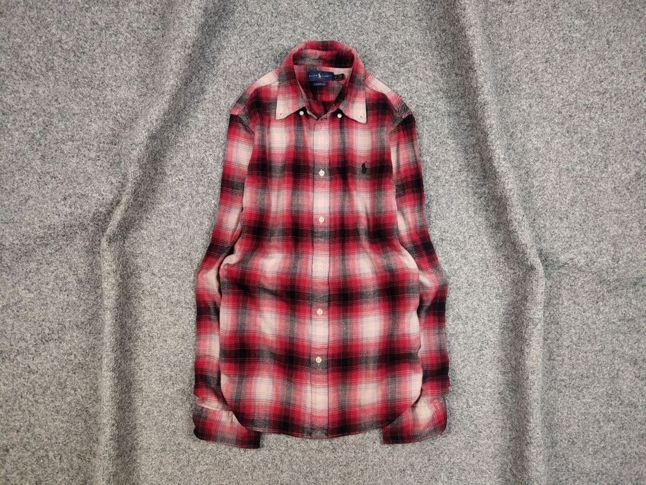 Polo Ralph Lauren Vintage Polo Ralph Lauren Perfect checkered Flannel Shirt Size US L / EU 52-54 / 3 - 1 Thumbnail