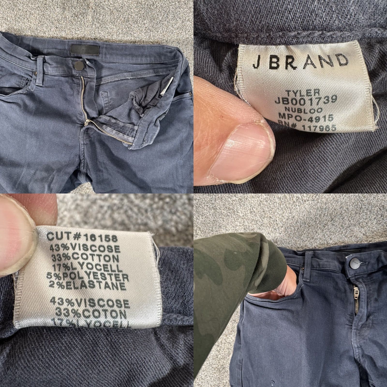 J Brand J Brand Tyler Slim Fit Straight Jeans Sz 30X30 Dark Wash Comfort Stretch Classic Men Jeans Regular Inseam 30 Color Blue Style Straight 5-Pocket Denim Size US 30 / EU 46 - 8 Thumbnail