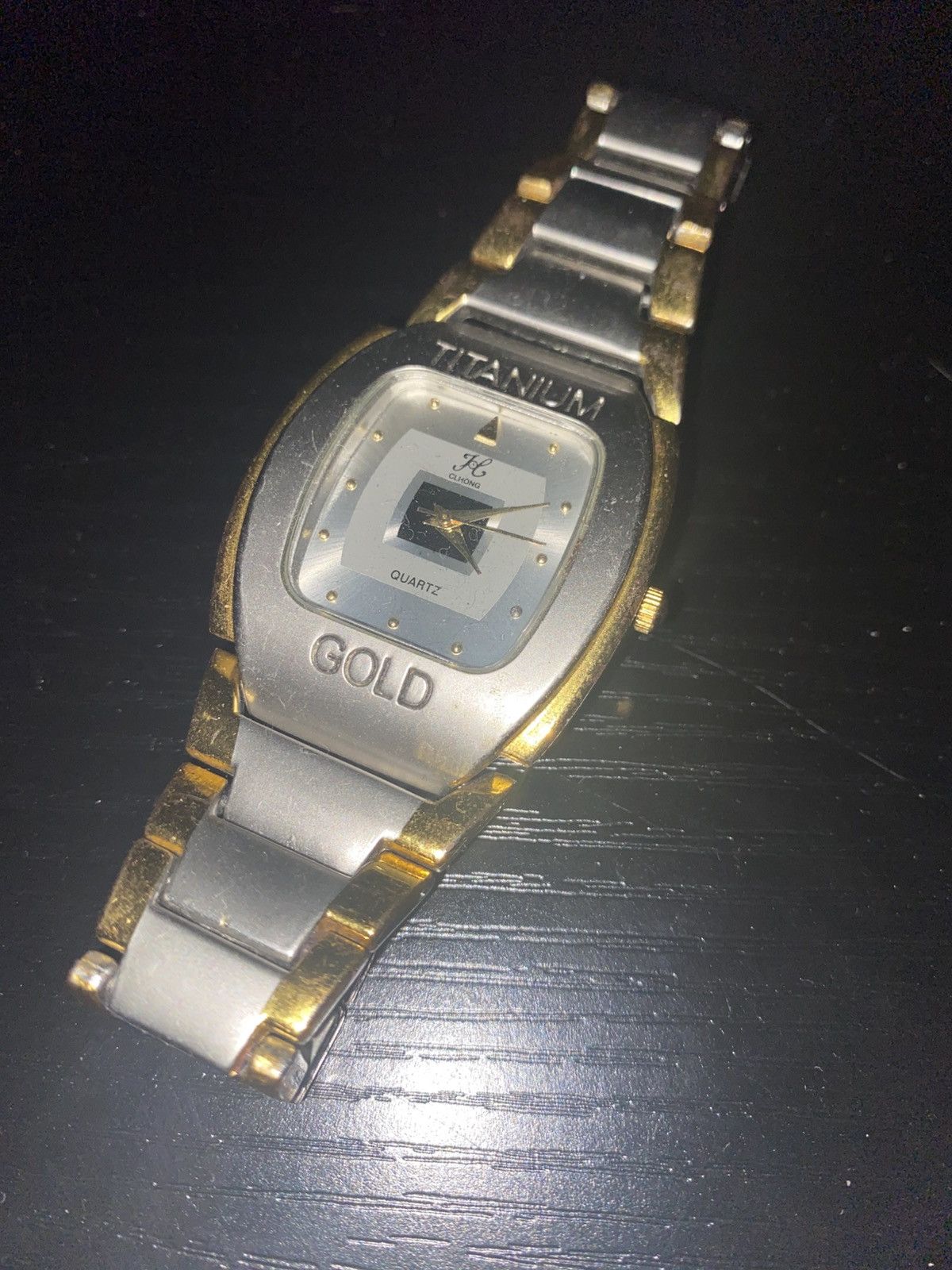 Vintage Titanium gold CLHONG Watch Size 46 - 2 Thumbnail