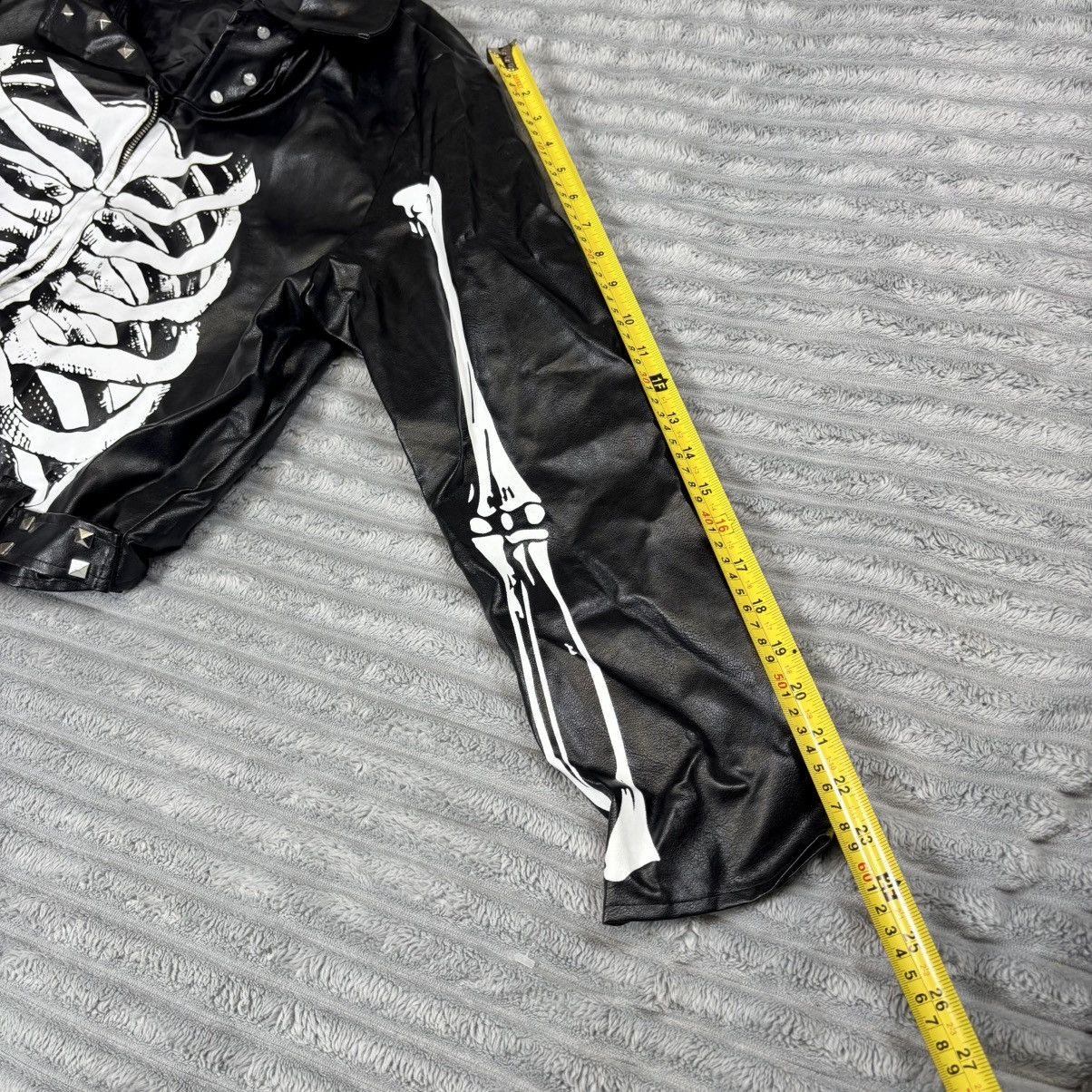 Other Spirit Halloween size XLarge Skeleton faux Leather Jacket Size XL / US 12-14 / IT 48-50 - 7 Thumbnail