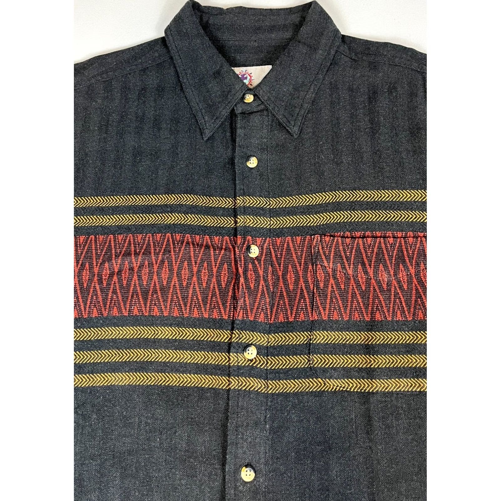 The Territory Ahead Men's The Territory Ahead Button-Up Shirt Tweed Herringbone Southwest Sz L Size US L / EU 52-54 / 3 - 2 Thumbnail