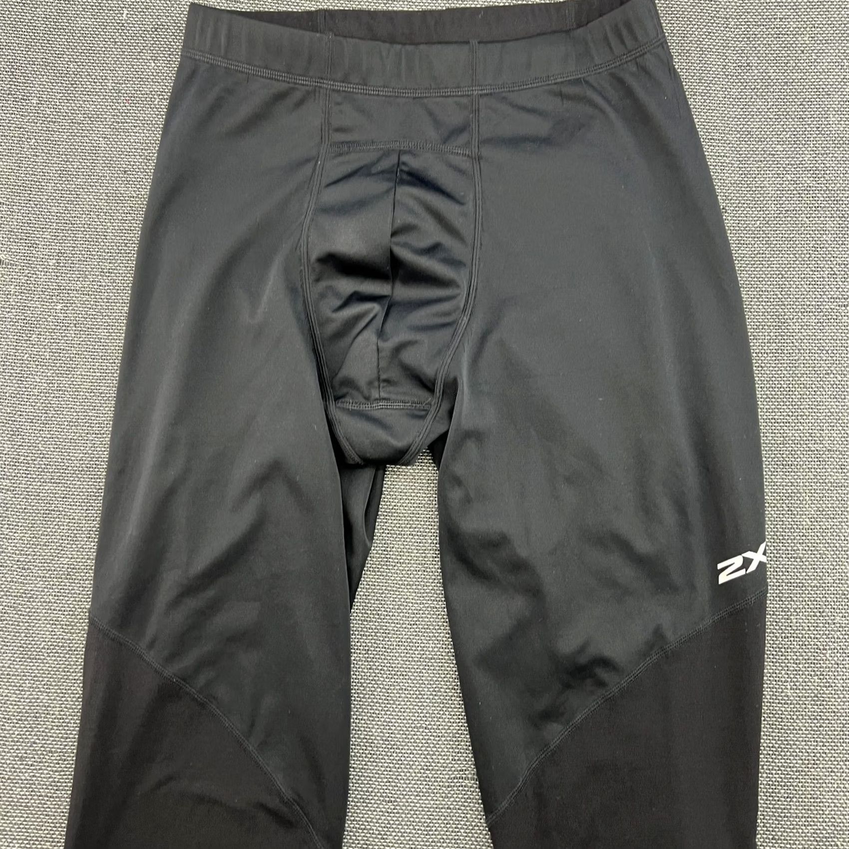 2XU 2XU Wind Defence Mens Compression Pants Sz M Running Sport Black Tights Athletic Size US 31 - 3 Thumbnail