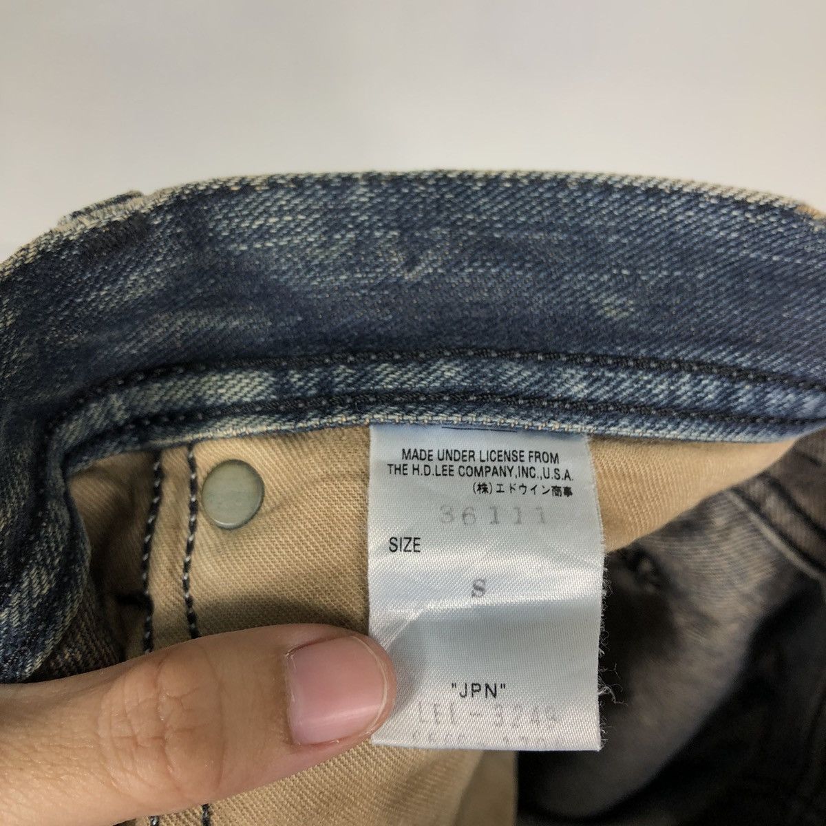 Japanese Brand 🔥90’s VINTAGE STRAIGHT CUT DISTRESSED DENIM JEANS LEE Size US 32 / EU 48 - 16 Thumbnail