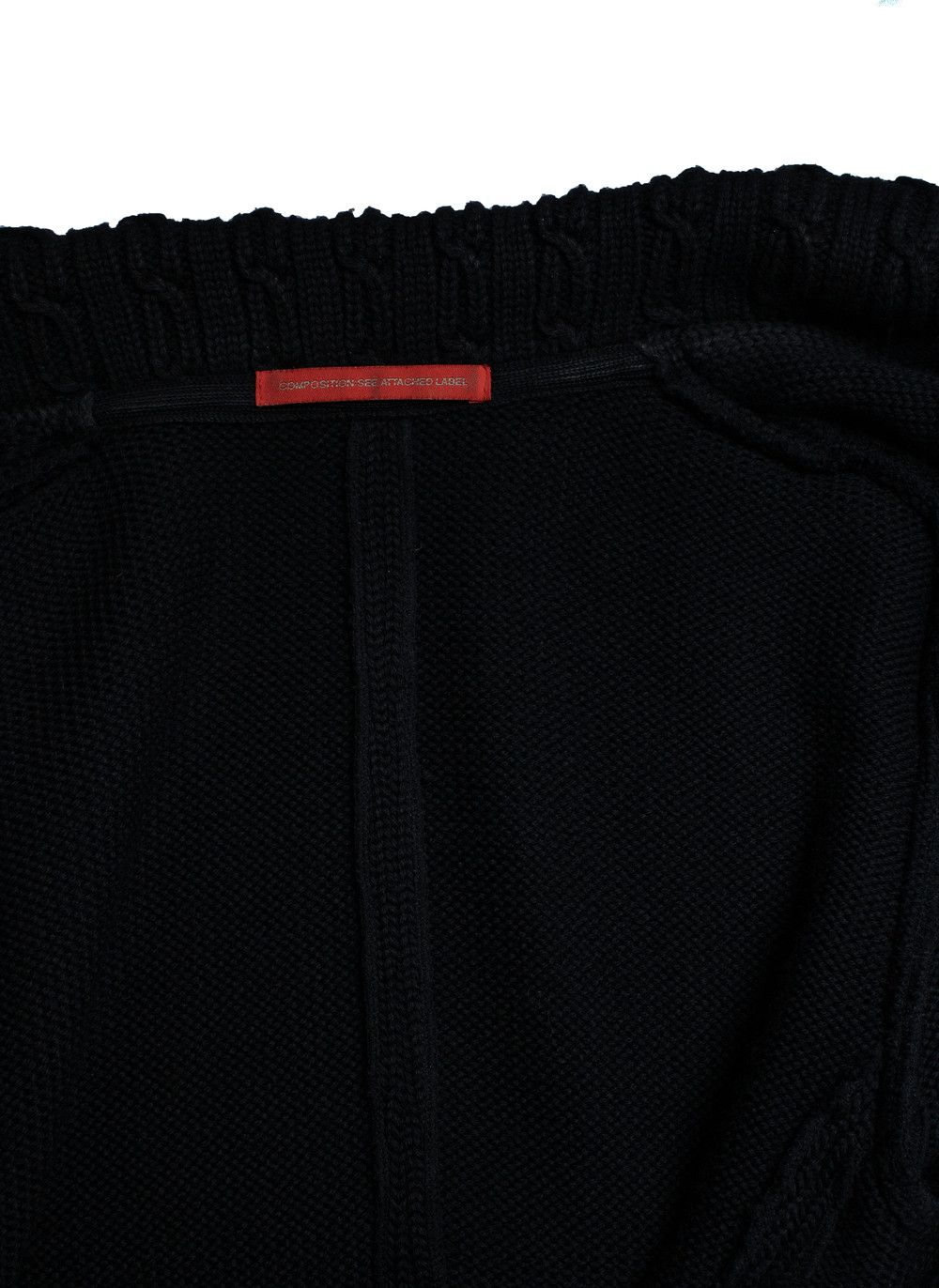 Y's Ys, black knitted cardigan Size L / US 10 / IT 46 - 6 Thumbnail