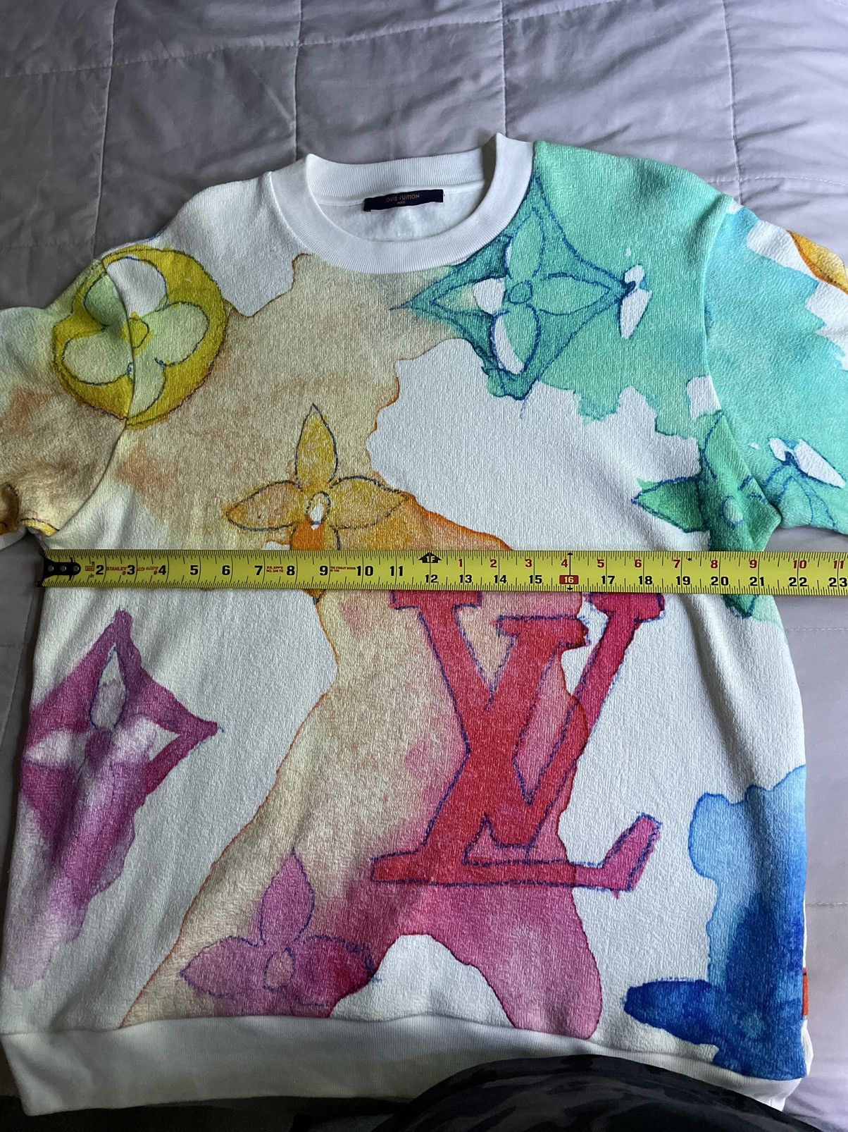 Louis Vuitton Louis Vuitton Watercolor Monogram Sweatshirt Size US L / EU 52-54 / 3 - 6 Thumbnail