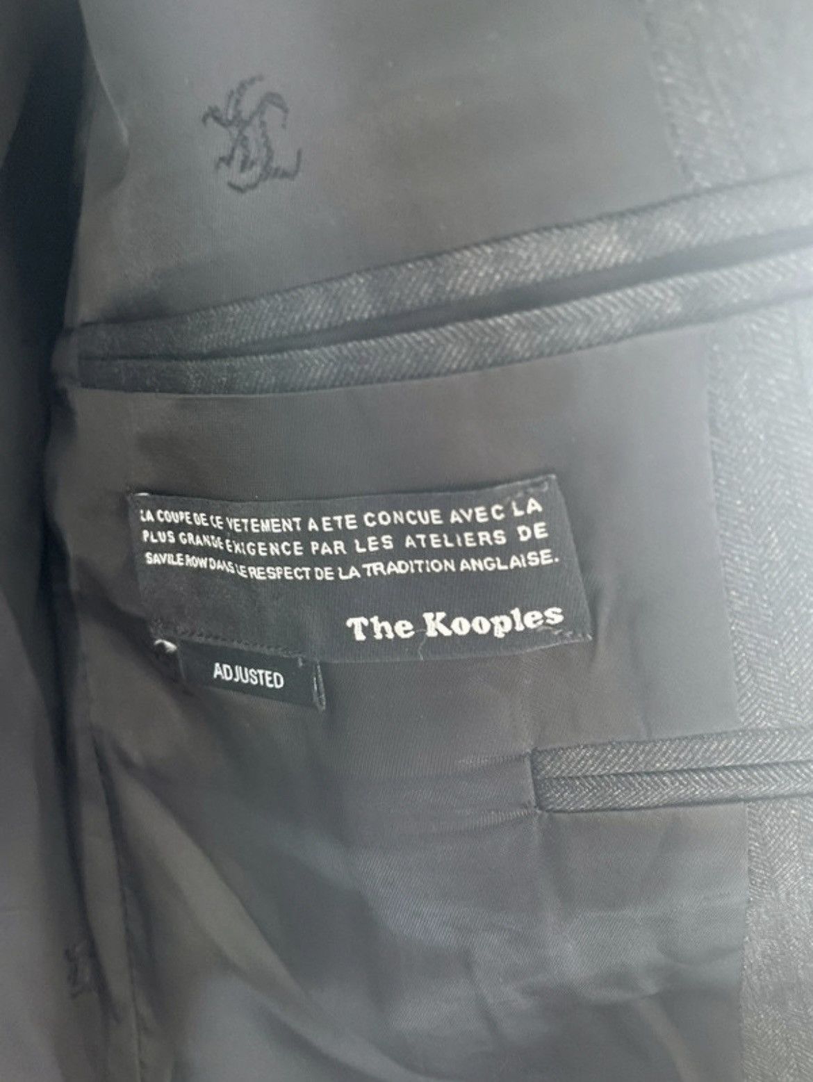 The Kooples The Kooples Grey Herringbone Wool Blazer EU 46 / Slim S Size 36R - 5 Thumbnail