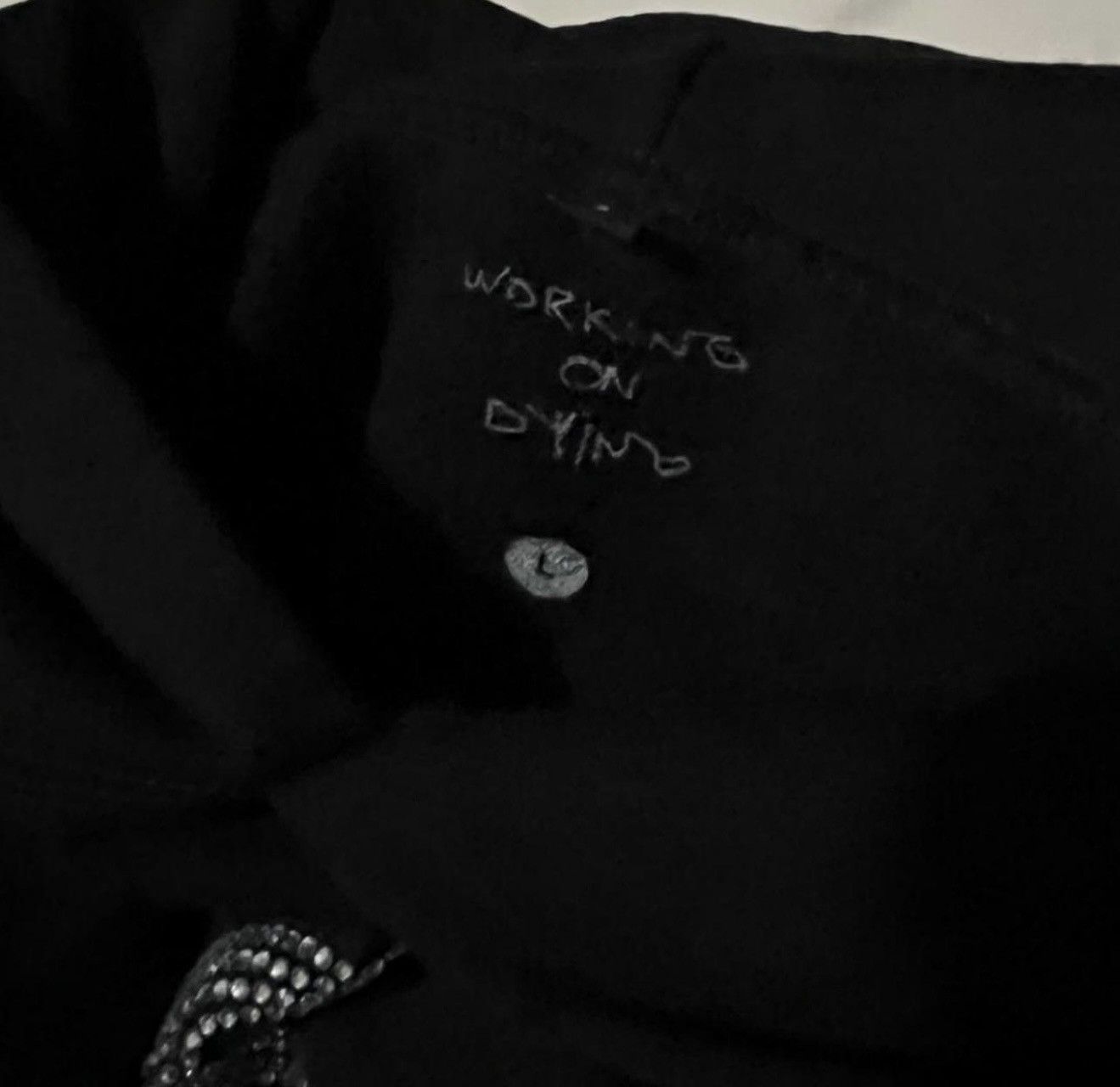 F1lthy Ware WORKING ON DYING x ILYKIMCHI rhinestone hoodie Size L / US 10 / IT 46 - 3 Thumbnail