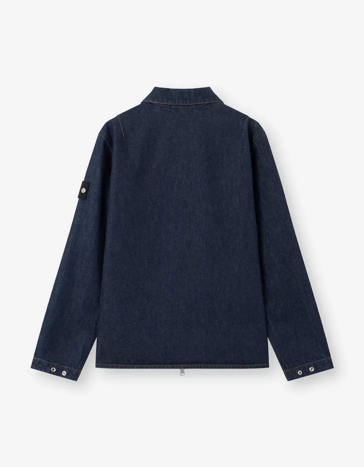 Stone Island Stone Island Denim Research Indigo Denim-Rinsed Overshirt Size US XXL / EU 58 / 5 - 2 Thumbnail